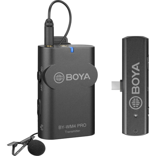 Boya BY-WM4 PRO-K3 Microfone Lapela wireless iPhone iOS