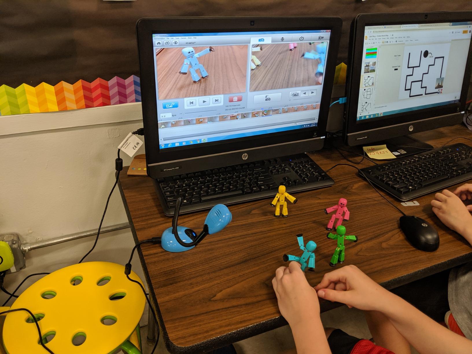 HUE Animation Studio: Complete Stop Motion Kit for Windows/macOS, Blue | Kids/Teens & Hobbyists (Age 7+), 720p Flexible Camera, Built-in Microphone, Software, Book customer photo 2