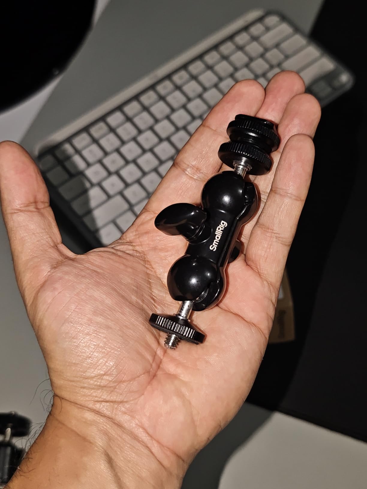SmallRig Cool Ballhead, Multi-Function Double Ball Dead Adapter with Shoe Mount & 1/4