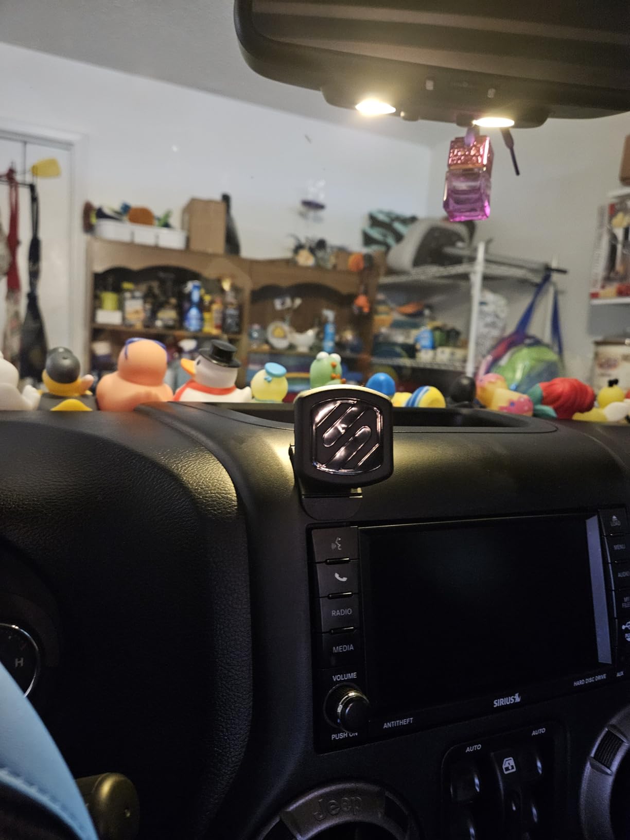 Scosche MAGDMB MagicMount Magnetic Phone Mount for Car, Dashboard Cell Phone Holder with 360 Degree Adjustable Magnet Head, Universal Phone Stand for Car Compatible with iPhone, Samsung, and All Devices customer photo 1