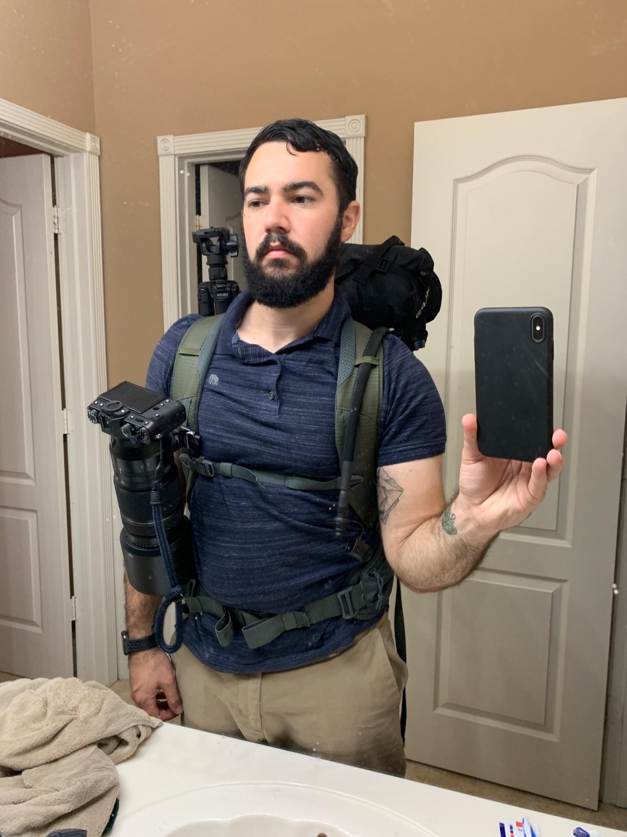 Lowepro LP37016-PWW Flipside Trek BP 450 AW Backpack for Camera, Grey/Dark Green customer photo 2