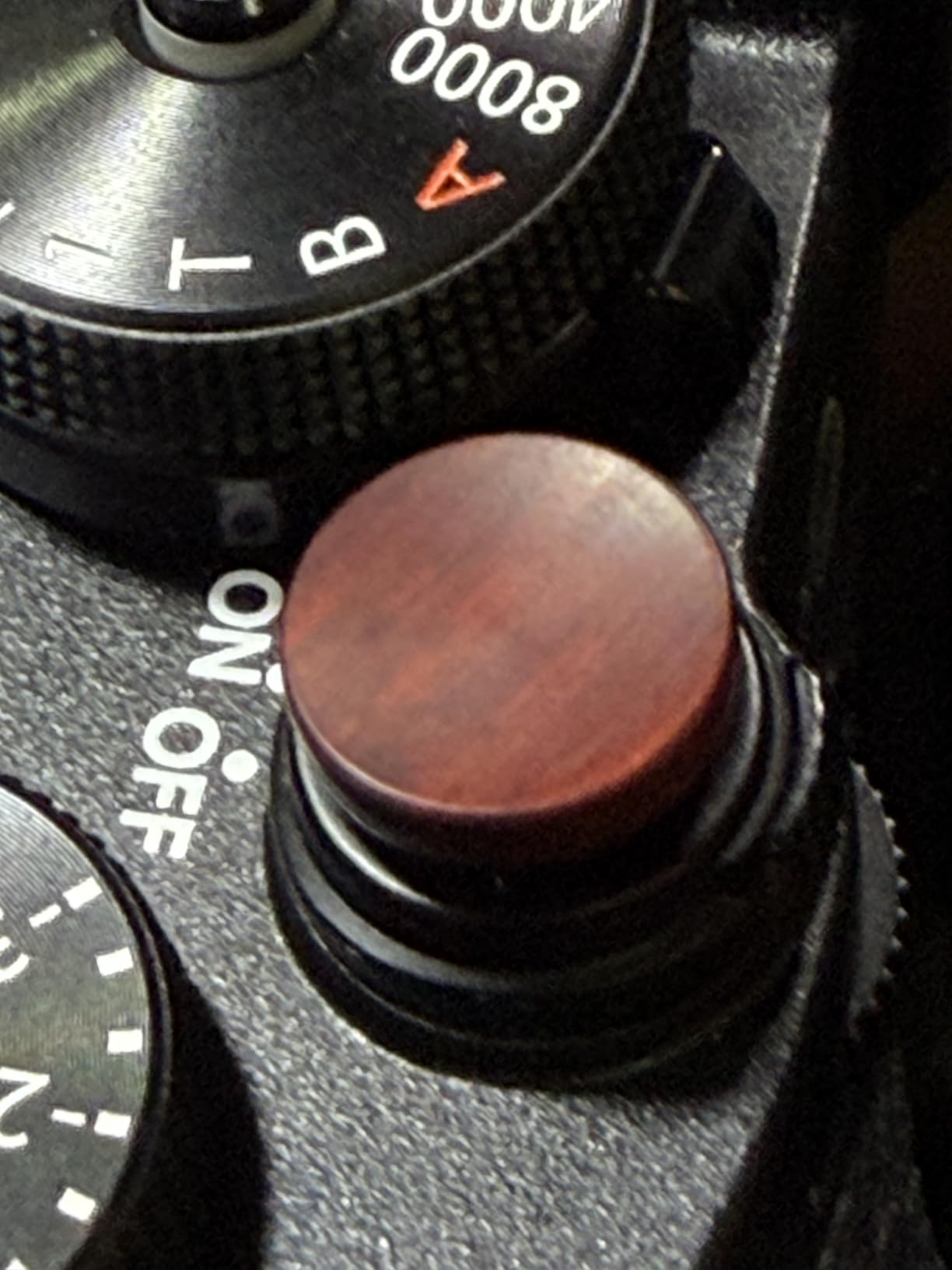 Wood Soft Shutter Release Button - Delicate Camera Shutter Button 12mm Concave Surface Golden Black customer photo 1