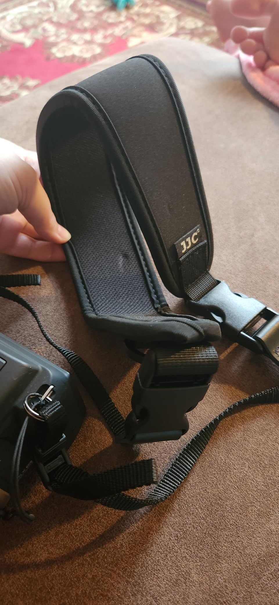 JJC DSLR Camera Neck Strap, Neoprene Shoulder Strap for Canon Nikon Sony | Camera Strap with Quick Release, Adjustable, for Canon Rebel T7 EOS R50 R6 R5 5D 6D Nikon D850 D7500 D5600 D3500 customer photo 2