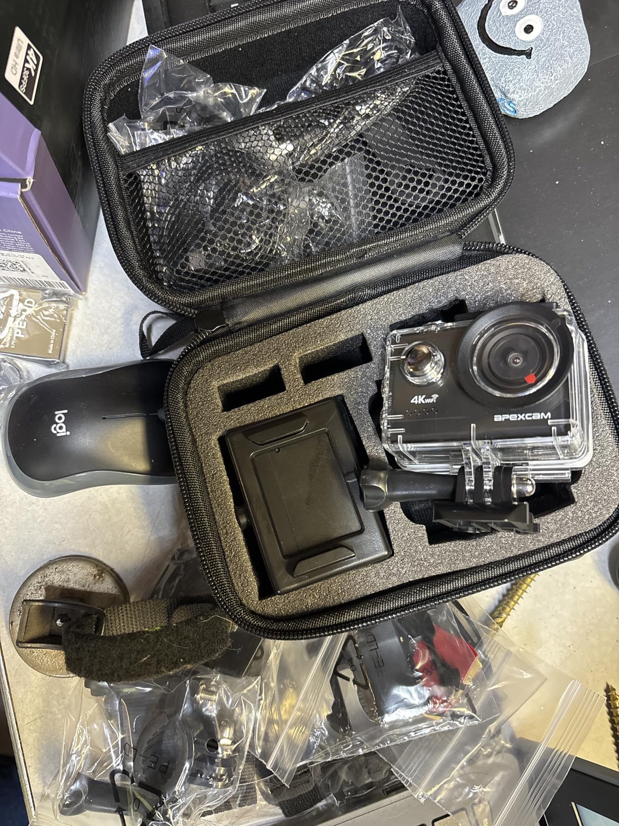 Apexcam M80 AIR 4K 60FPS 64MP EIS WiFi Action Camera Waterproof Underwater Camera 40M Sport Camera 2.0' LCD 2.4G Remote Control customer photo 1