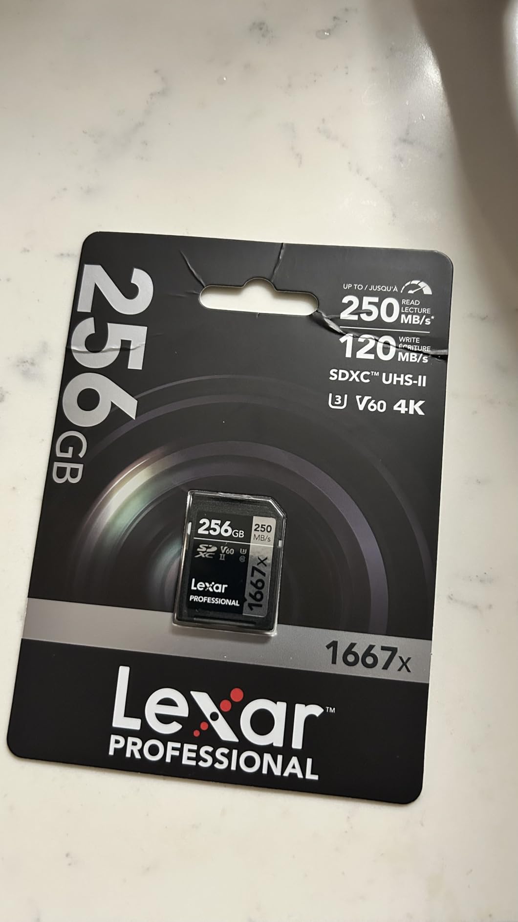 Lexar 128GB Professional 1667x SD Card, UHS-II, V60, 4K customer photo 2