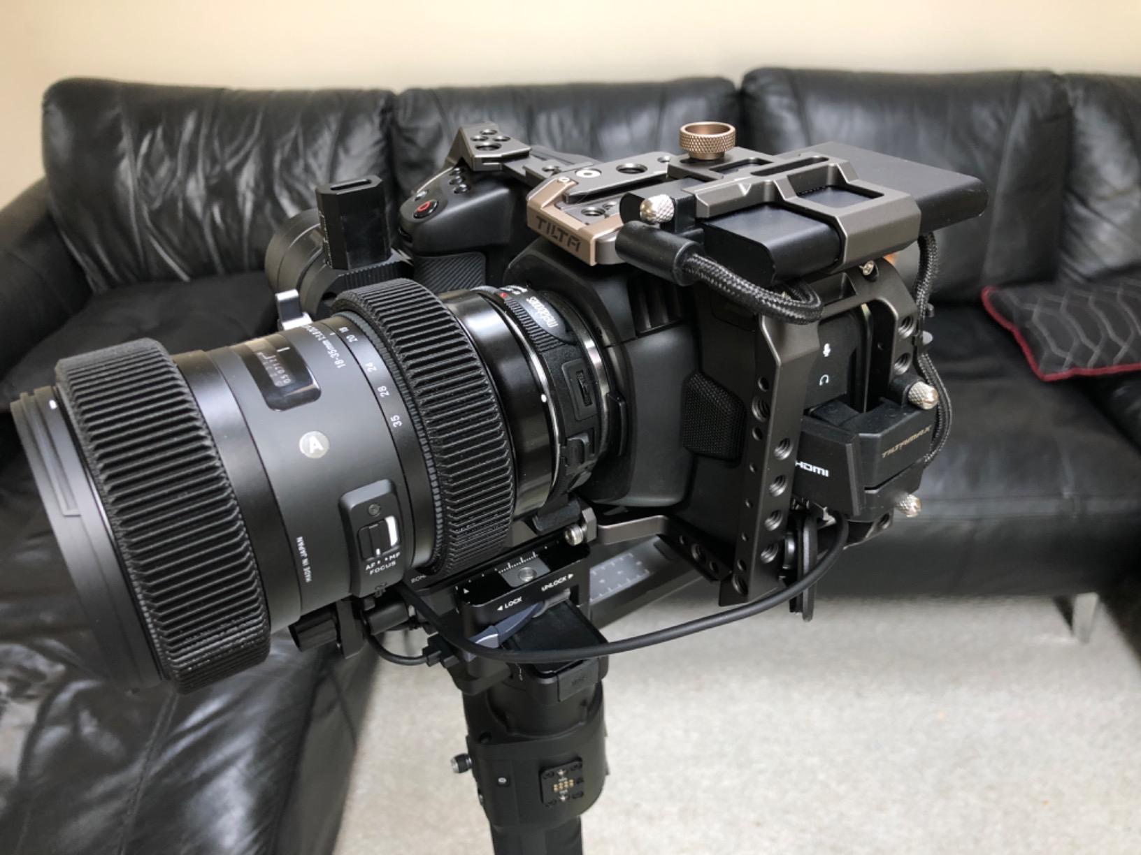 Tilta Camera Cage for BMPCC 4K 6K TA-T01-B-G Basic Kit SSD Drive Holder Top Handle for BMPCC 6K Camera Rig (Tilta Gray) customer photo 1