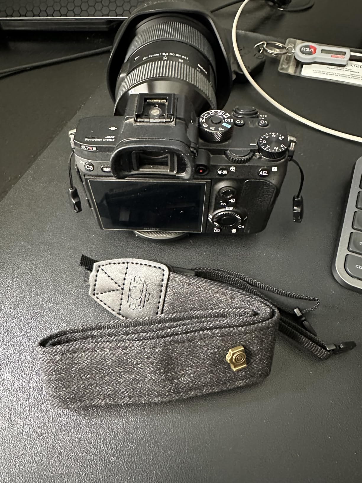 Camera Strap Canvas Black Shoulder Strap with Quick Release Buckles | Adjustable Vintage Neck Shoulder Carrying Strap for DSLR SLR Most Digital Cameras customer photo 2