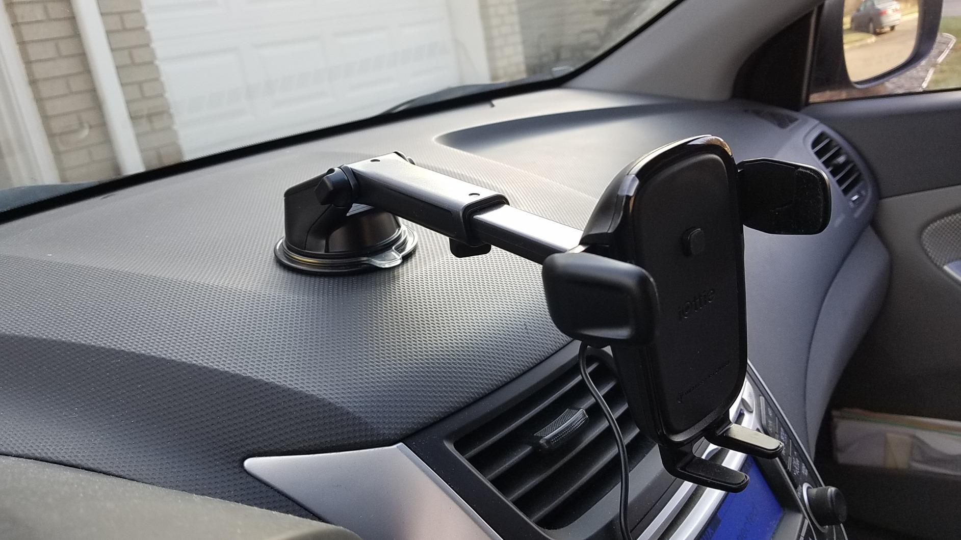 iOttie Car Charger Easy One Touch Wireless 2 Qi Charging Dashboard Phone Mount for iPhone, Samsung Galaxy, Huawei, LG, Smartphones customer photo 1