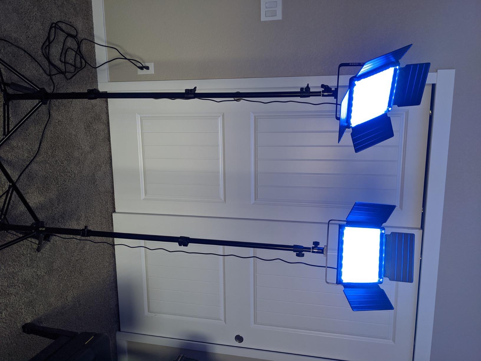 GVM RGB LED Panel Video Light, Photography Lighting with APP Control, 800D Video Lighting Kit for YouTube Studio, Gaming, Streaming, Conference, 8 Kinds of Scene Lights, CRI 97, 2 Packs customer photo 2