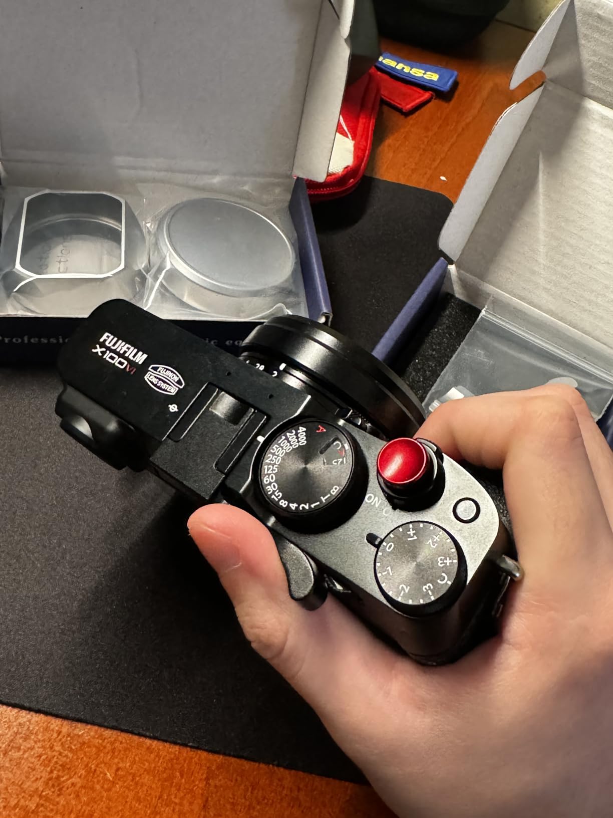 Haoge THB-X2B Metal Hot Shoe Thumb Up Rest Hand Grip for Fujifilm X100VI X100V Camera Black customer photo 1