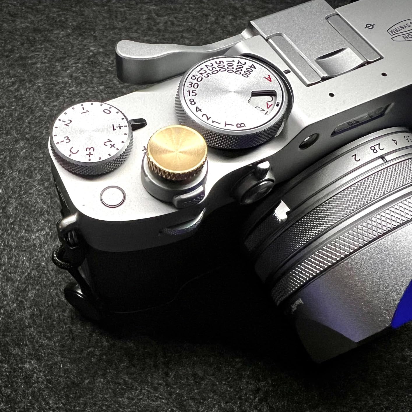 Haoge THB-X2B Metal Hot Shoe Thumb Up Rest Hand Grip for Fujifilm X100VI X100V Camera Black customer photo 2