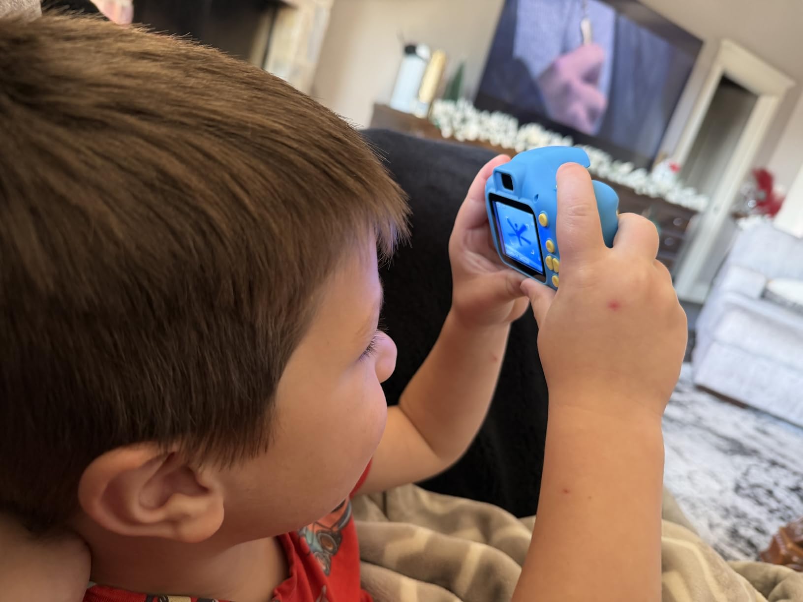 Kids Camera for Boys Girls Age 3-9, Toddler Digital Camera with 32GB SD Card, 1080P Video, Games & Filters, Shockproof First Camera Toy, Birthday for 3 4 5 6 7 8 9 Year Old customer photo 1