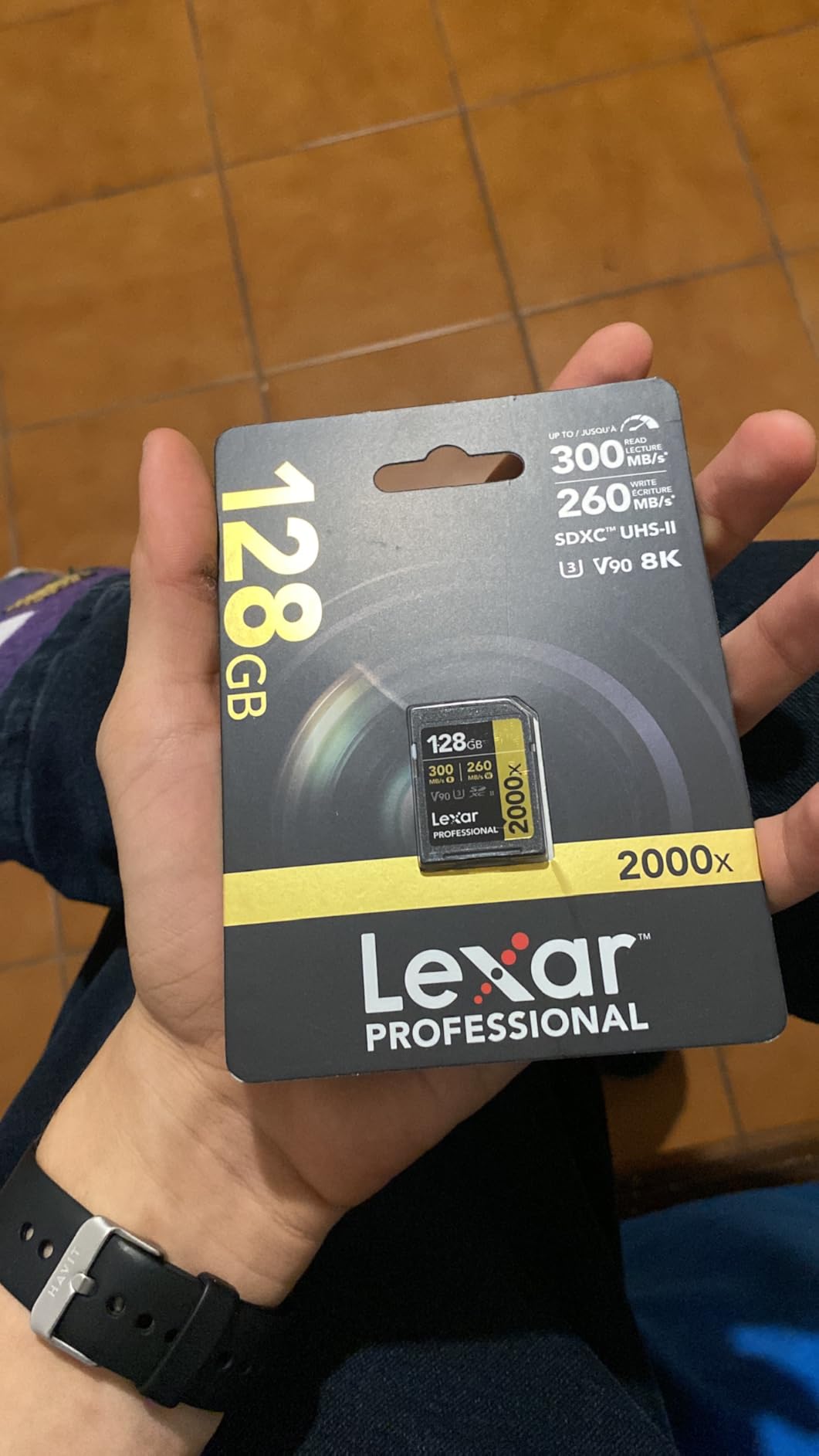 Lexar 128GB 2000x SD Memory Card, 300MB/s Read, 8K, V90, U3, UHS-II | Compatible w/ DSLR, Cinema-Quality Video Cameras, Backwards-compatible with UHS-I Devices, LSD2000128G-BNNNU customer photo 2