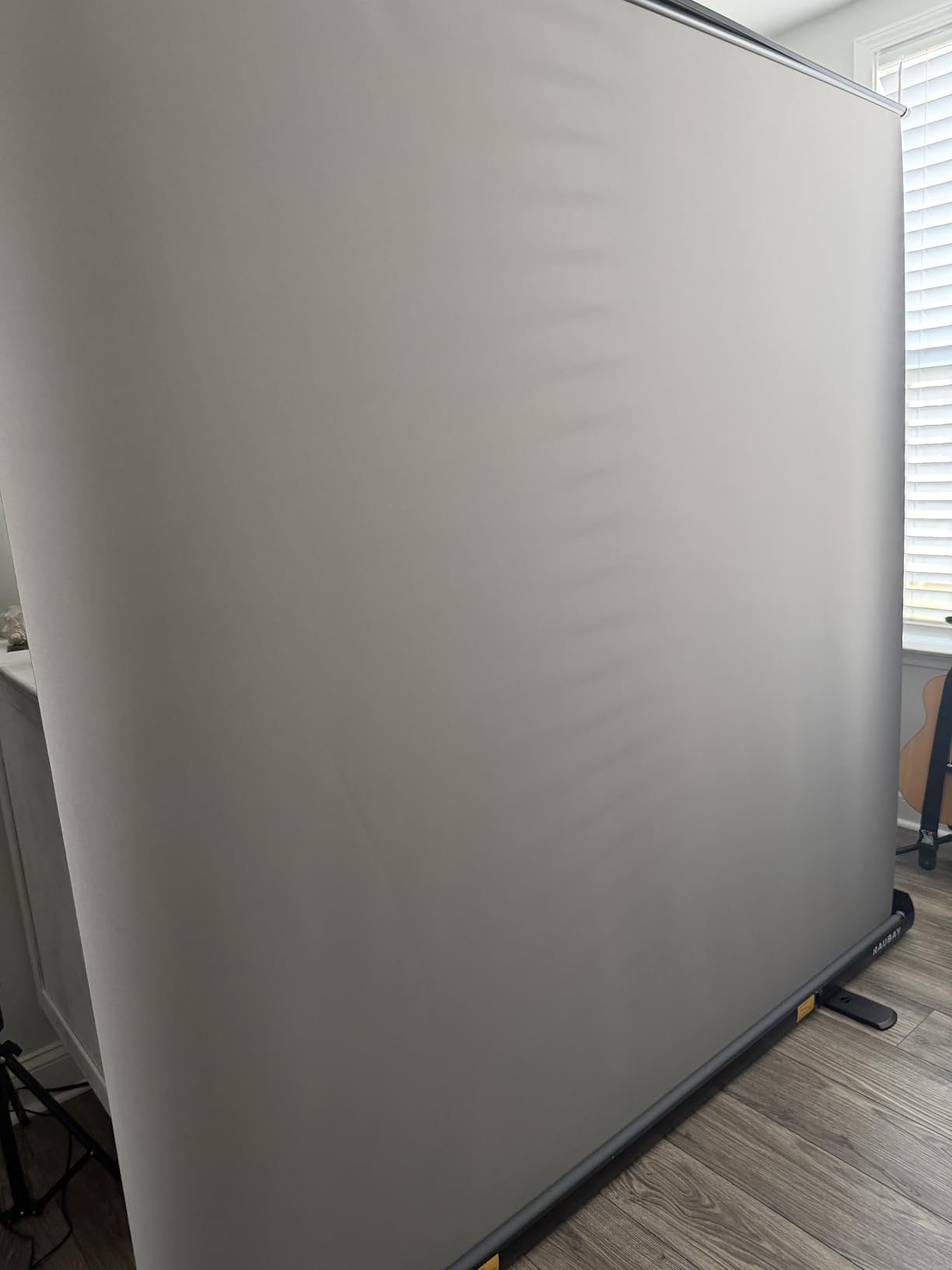 RAUBAY 78.7 x 82.7in Large Collapsible Green Screen Backdrop | Portable Retractable Chroma Key Panel Photo Background with Stand for Video Conference, Photographic Studio, Streaming customer photo 2