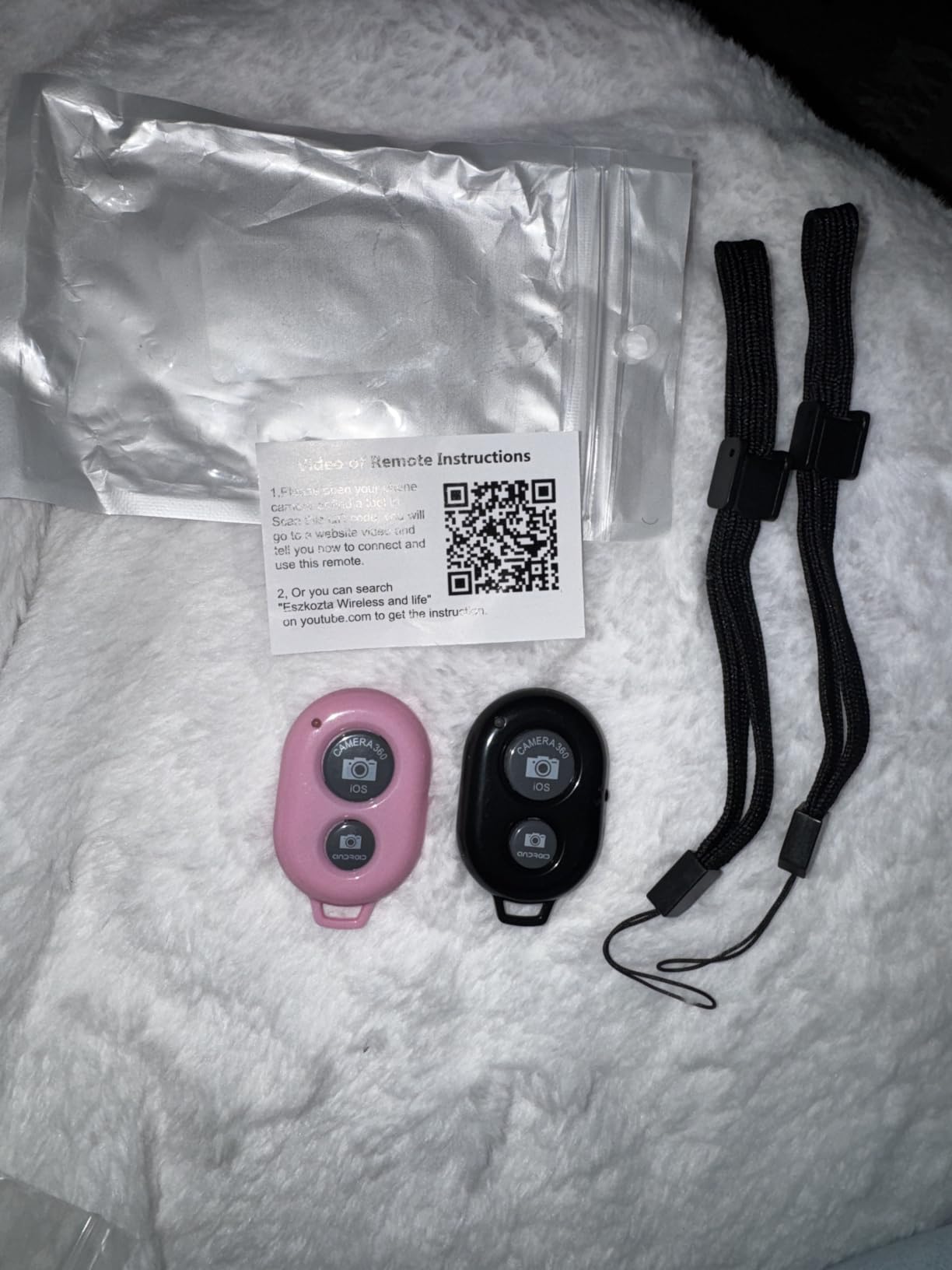 Wireless Remote Shutter for Cellphones and Tablets (3 Pack), AOQIYUE Bluetooth Remote for iPhone/Android Camera Control, Selfie Clicker for Photos and Videos - Wrist Strap Included customer photo 1