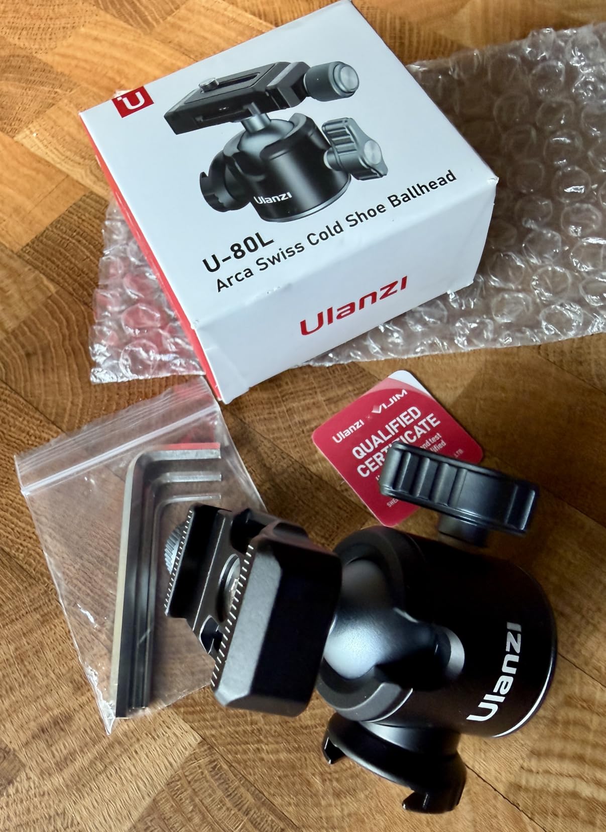 ULANZI U-80L Metal Ball Head Camera Mount Arca Swiss 360 Rotating with customer photo 1