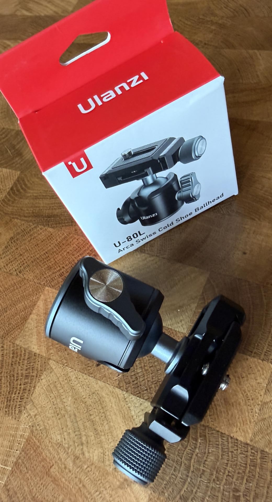 ULANZI U-80L Metal Ball Head Camera Mount Arca Swiss 360 Rotating with customer photo 2