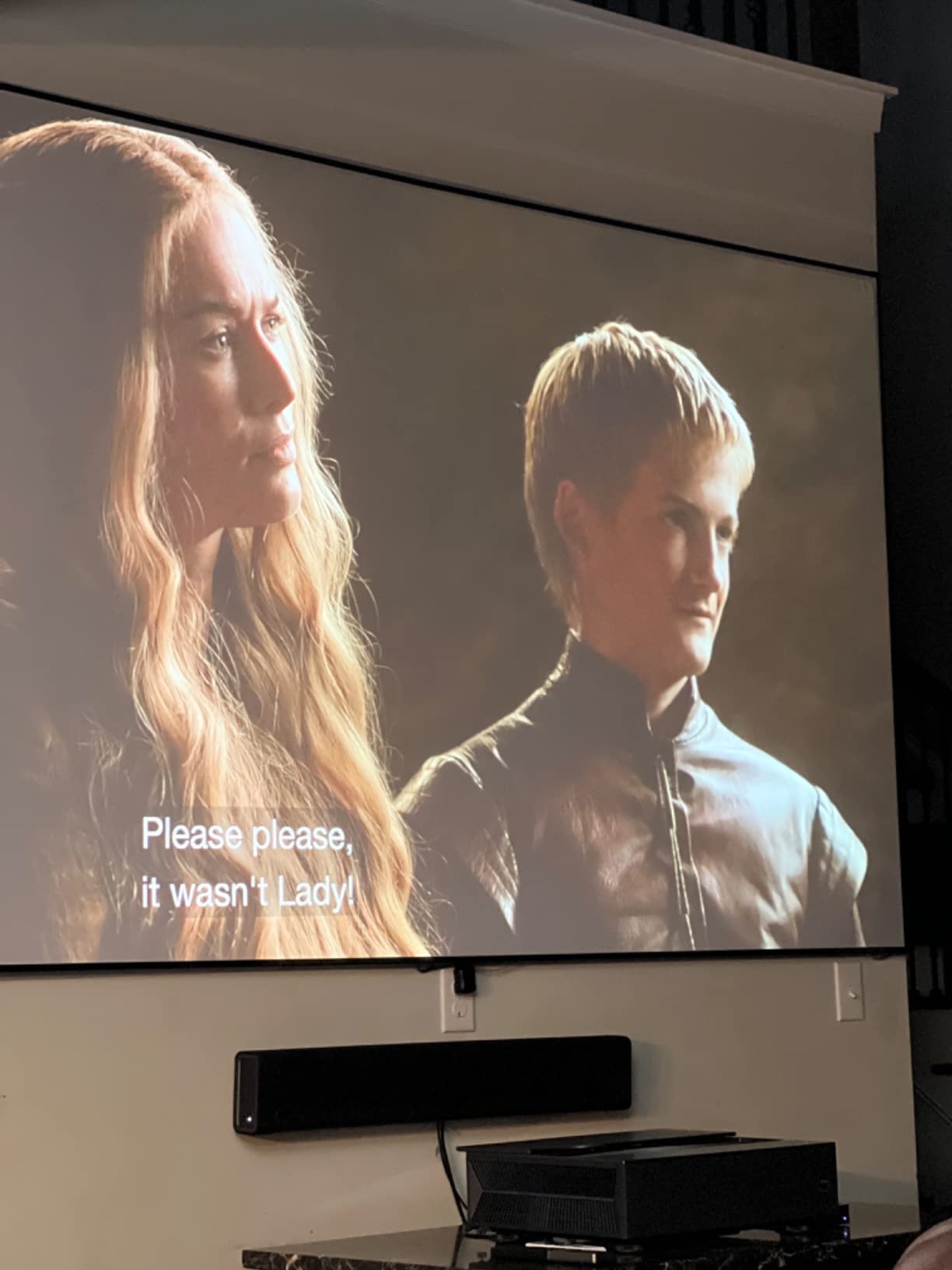 BenQ V7050i 4K Laser Smart TV Projector - Ultra Short Throw - 2500 ANSI Lumens - HDR-PRO - HDR10 & HLG - Android TV - Wireless Casting - HDMIx2 & SPDIF I ARC - 3 Year Warranty customer photo 2