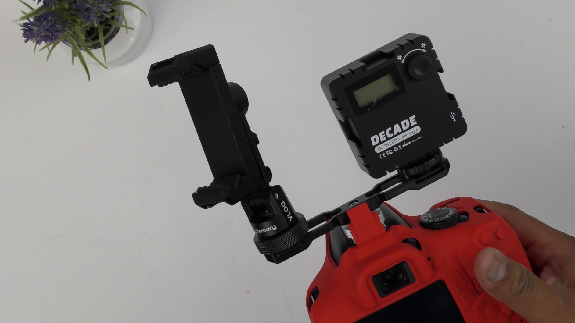 NICEYRIG Dual Cold Shoe Mount Flash LED Light Microphone - 432 | Vlog Vlogging Extension Bracket with Shoe Mount 1/4 Thread Applicable for DSLR Camera Mini Tripod Monopod customer photo 2