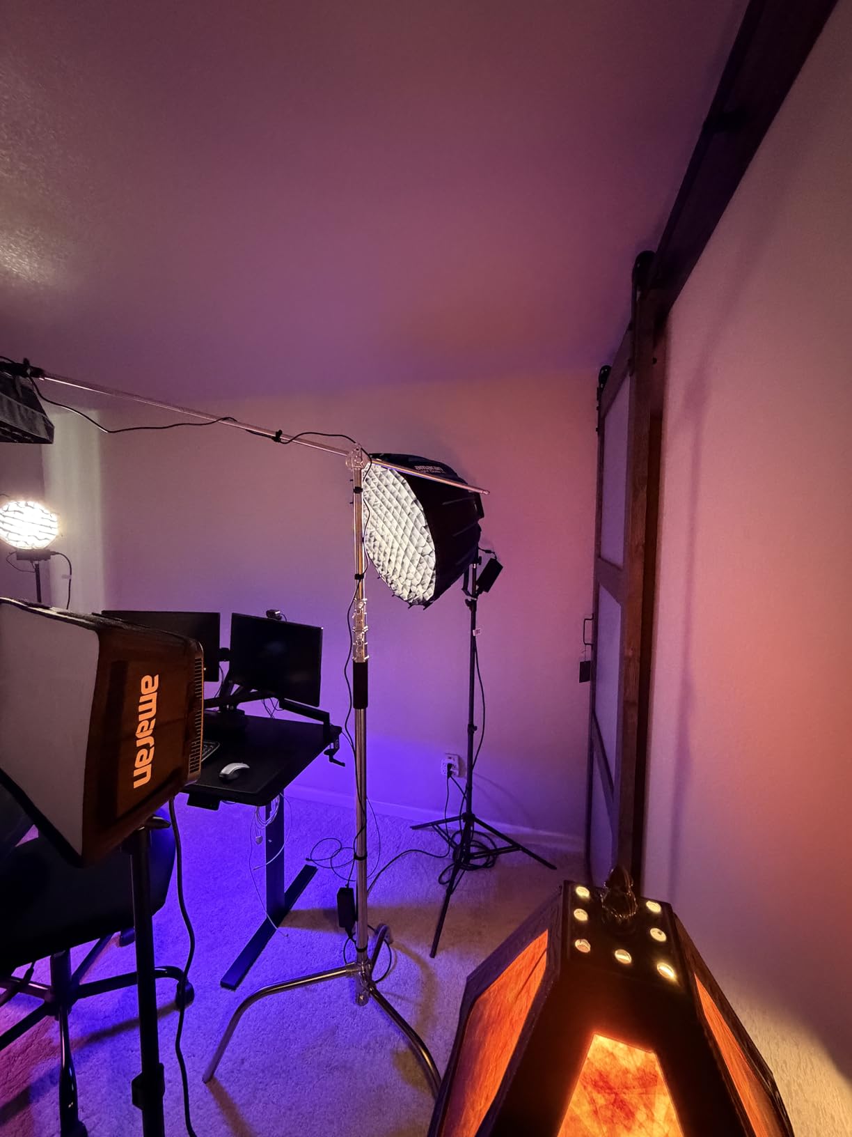 Heavy Duty C Stand 10.8ft/330cm with Boom Arm 100% Stainless Steel Photography C-Stand with Carry Bag Sandbag 3*Clip 2*Grip Head for Photography Studio Video Monolight Softbox Shooting customer photo 1