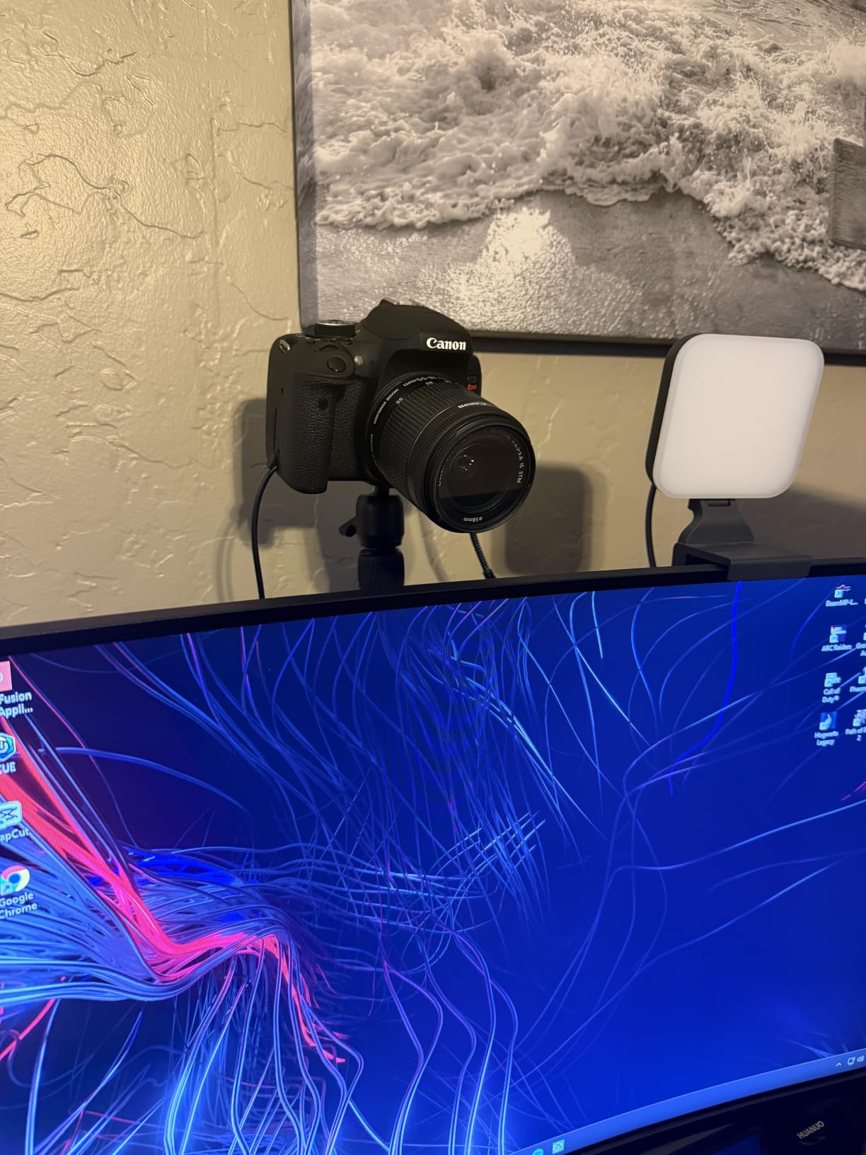 SmallRig Camera Desk Mount Table Stand, Adjustable Light Stand 15