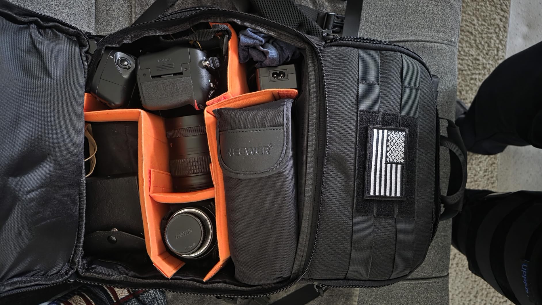 MOSISO Camera Backpack, DSLR/SLR/Mirrorless Tactical Camera Bag Case | Photography Bag with Laptop Compartment Compatible with Canon/Nikon/Sony, Black customer photo 1