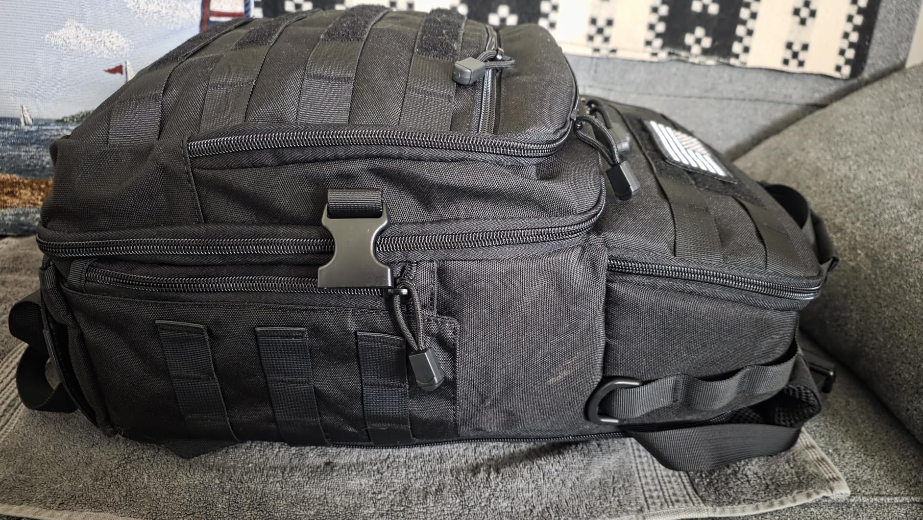 MOSISO Camera Backpack, DSLR/SLR/Mirrorless Tactical Camera Bag Case | Photography Bag with Laptop Compartment Compatible with Canon/Nikon/Sony, Black customer photo 2