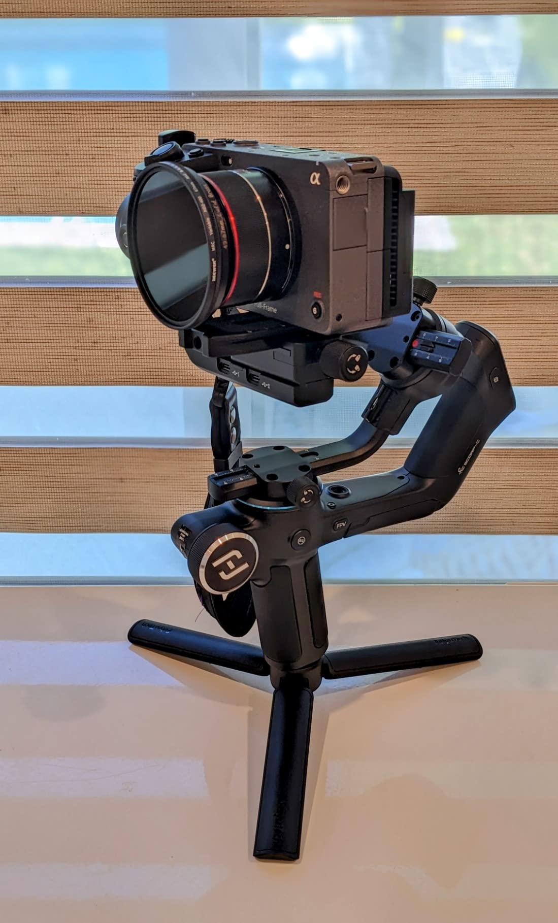 FeiyuTech SCORP-C Gimbal Stabilizer for Cameras DSLR and Mirrorless Camera, 3-Axis Camera Gimbal, 5.5lbs Payload, for Sony Alpha 7 IV A6300/A6400 A7S3 a9/a7 for Canon 5D3/80D for Nikon D7500/Z5/Z6 II customer photo 1