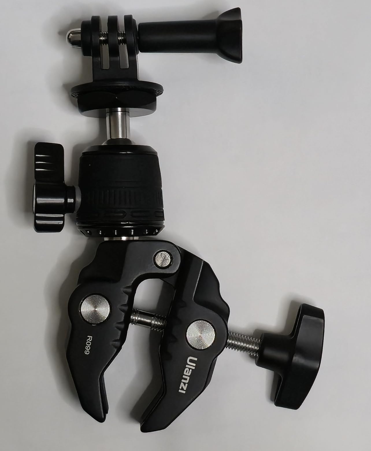 ULANZI R099 Super Clamp Camera Mount with 360° Ballhead | Clamps 0.51-2.36in Pole Tube, 3.3lb Load, for Bike Motorcycle Handlebar Insta360 GoPro DJI Phone DSLR Light Monitor customer photo 2