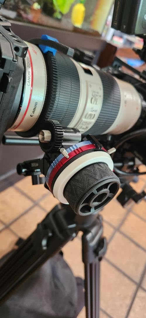 Nitze Mini Follow Focus Kit with 15mm Rod and Rod Clamp - MF15C | Gear Ring Belt, 3 Reversible Drive Gears and 2 Marking Disks, Supports A/B Hard Stops, 360° Infinity Zoom customer photo 1