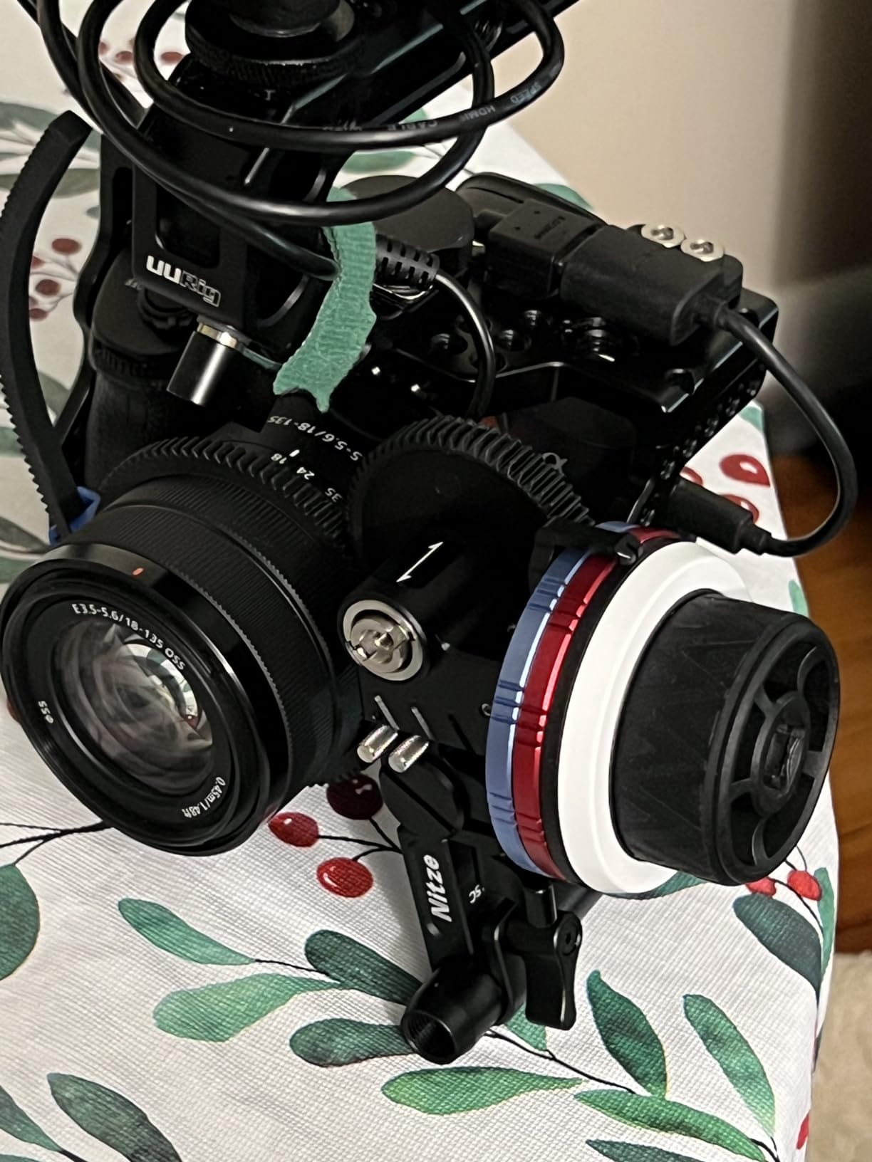 Nitze Mini Follow Focus Kit with 15mm Rod and Rod Clamp - MF15C | Gear Ring Belt, 3 Reversible Drive Gears and 2 Marking Disks, Supports A/B Hard Stops, 360° Infinity Zoom customer photo 2