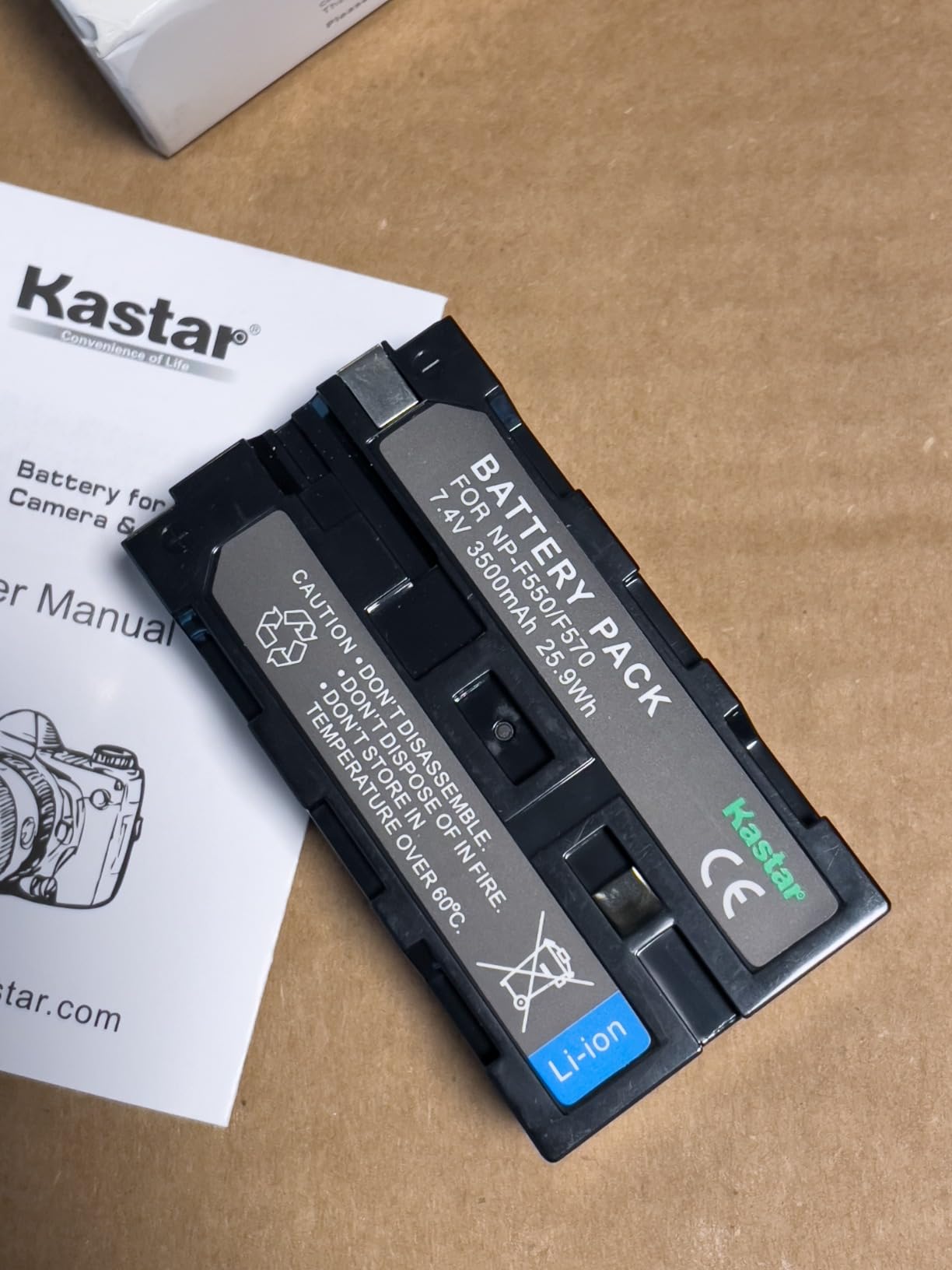 Kastar NP-F580 Battery 7.4V 3500mAh Replacement for Blackmagic Design NP-F570 Battery, Blackmagic Design Pocket Cinema Camera 6K Pro, Blackmagic Design Pocket Cinema Camera 6K G2 (2-Pack) customer photo 2