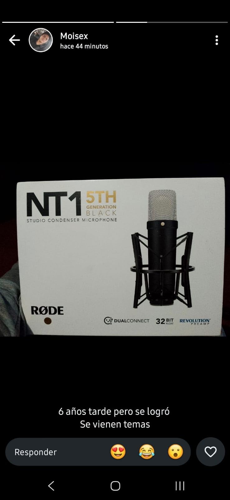 RØDE NT1 5th Gen Large-Diaphragm Studio Condenser Microphone - XLR & USB Outputs - Shock Mount & Pop Filter Included customer photo 1