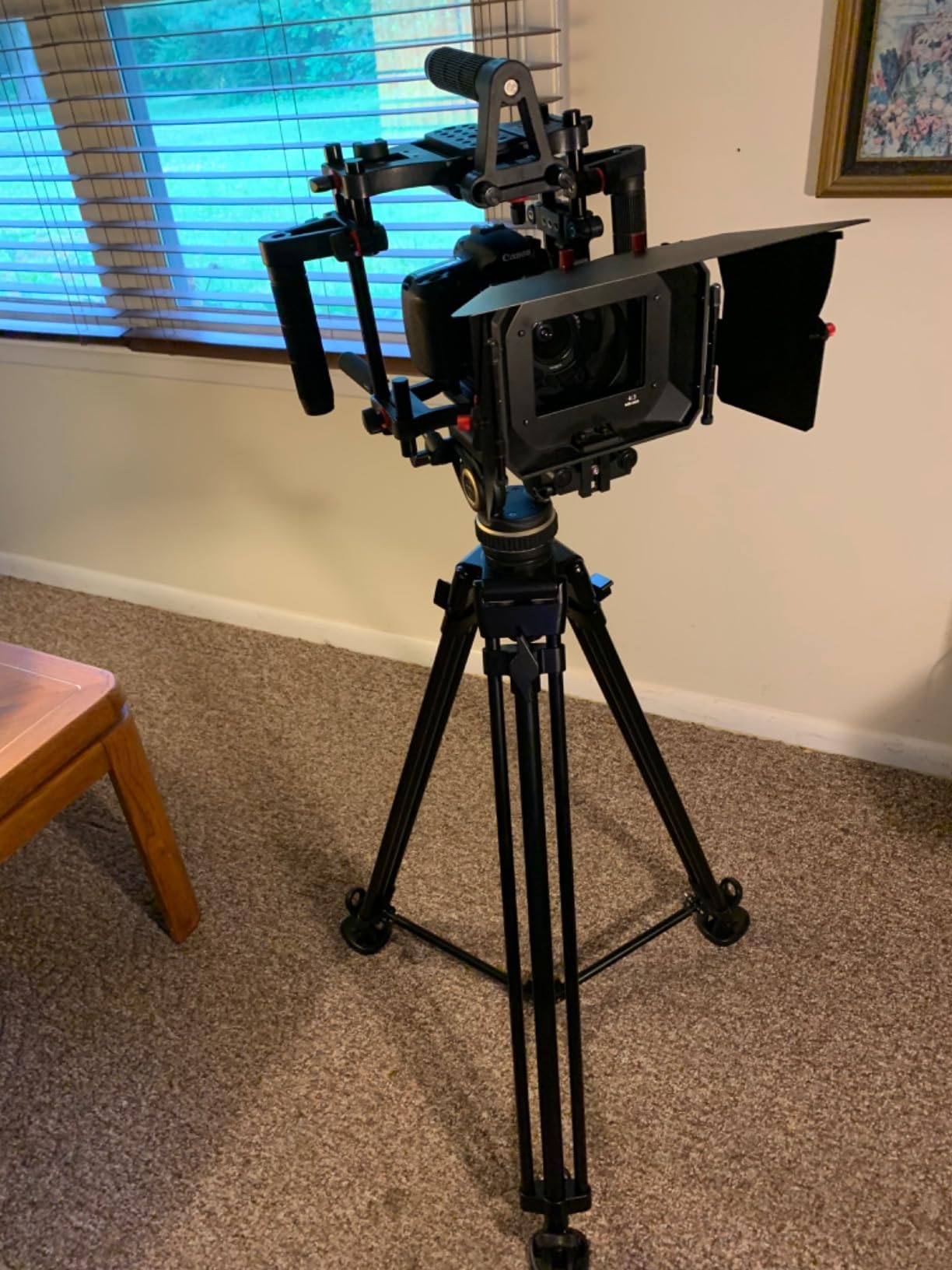 SmallRig DH10 Heavy Duty Tripod Fluid Video Head with Flat Base and Adjustable Handle, Quick Release Plate for Manfrotto Video Head Mount Plate, Load up to 22Ibs, for Video Cameras, DSLR Cameras 4165 customer photo 1