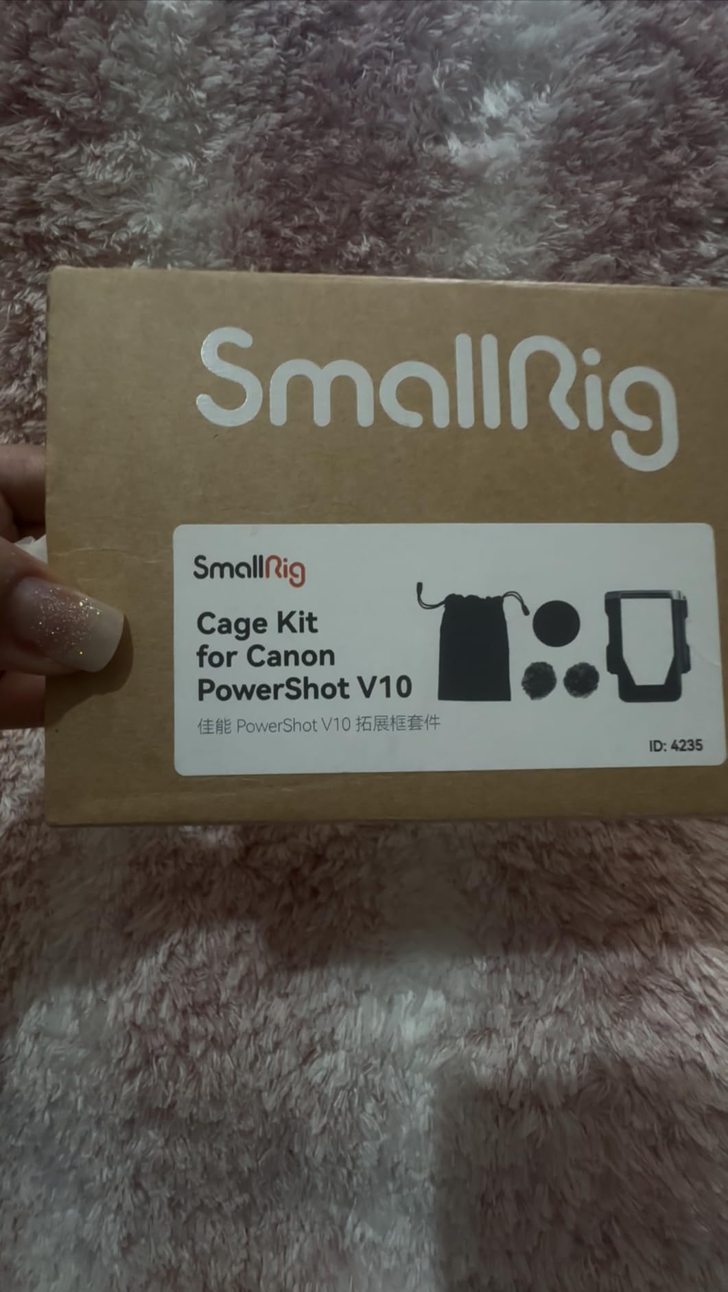 SmallRig Cage Kit for Canon PowerShot V10 with Furry Windshields, Camera Cage, Lens Cap and Storage Bag, Effectively Reducing Wind Noise About 20dB, for Outdoor Shooting, Travel, Vlog - 4235 customer photo 2