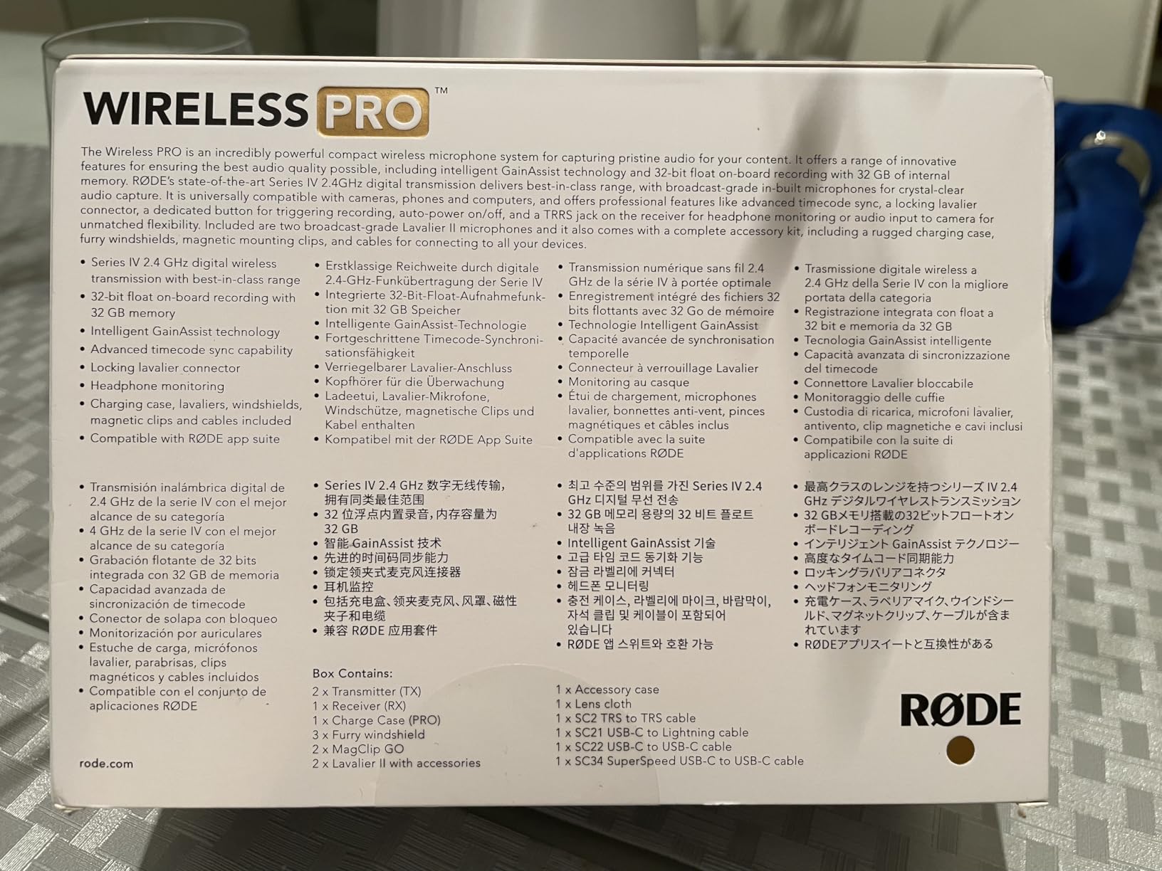 RØDE Wireless PRO Compact Wireless Microphone System with Timecode, 32-bit Float On-board Recording customer photo 1