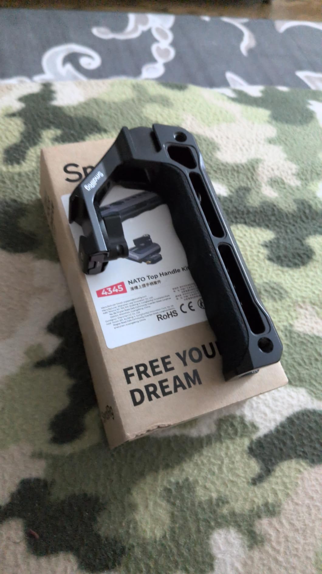 SmallRig Lightweight NATO Top Handle, Quick Release NATO Grip w/NATO Rail for DSLR Camera Cage, Universal Top Handle with 5 Cold Shoe Adapters - 4345 customer photo 2