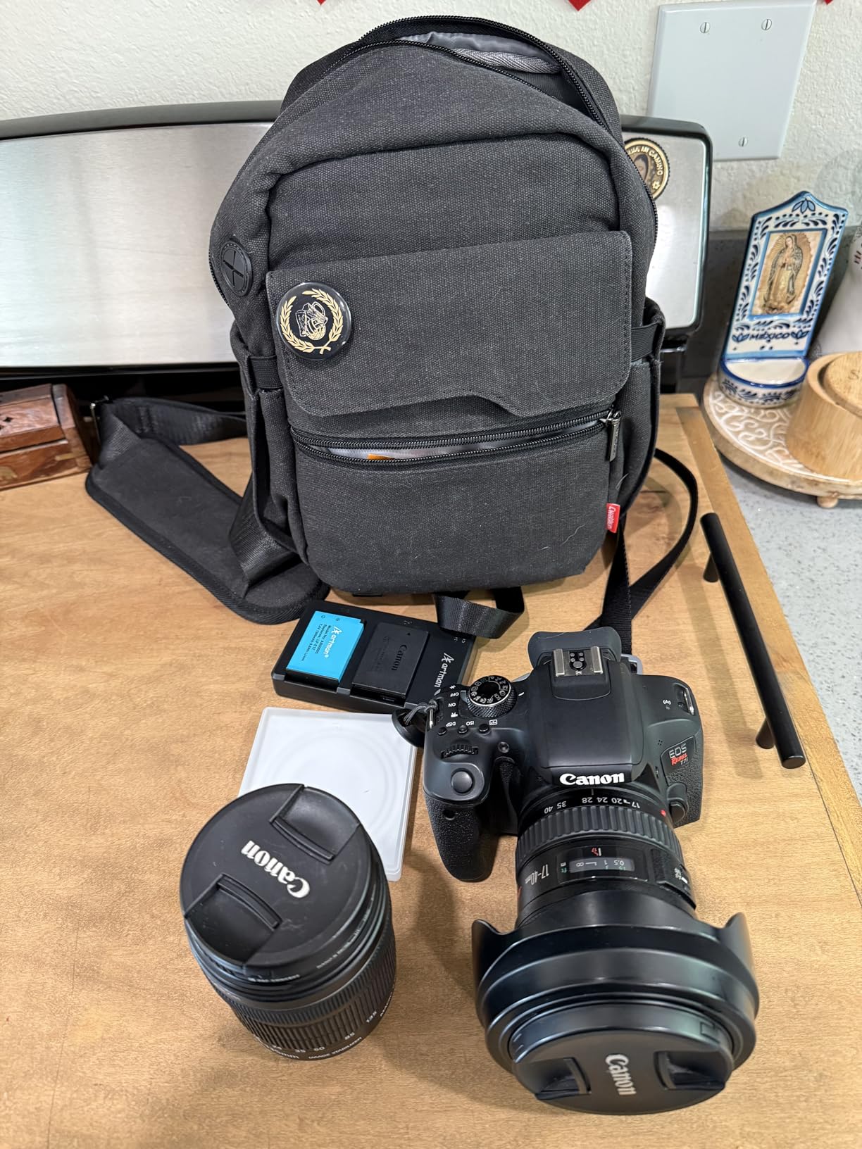 Cwatcun Large Camera Sling Bag, Crossbody Chest Bag with Tripod Holder | Fits 1body+2lenses +9.7