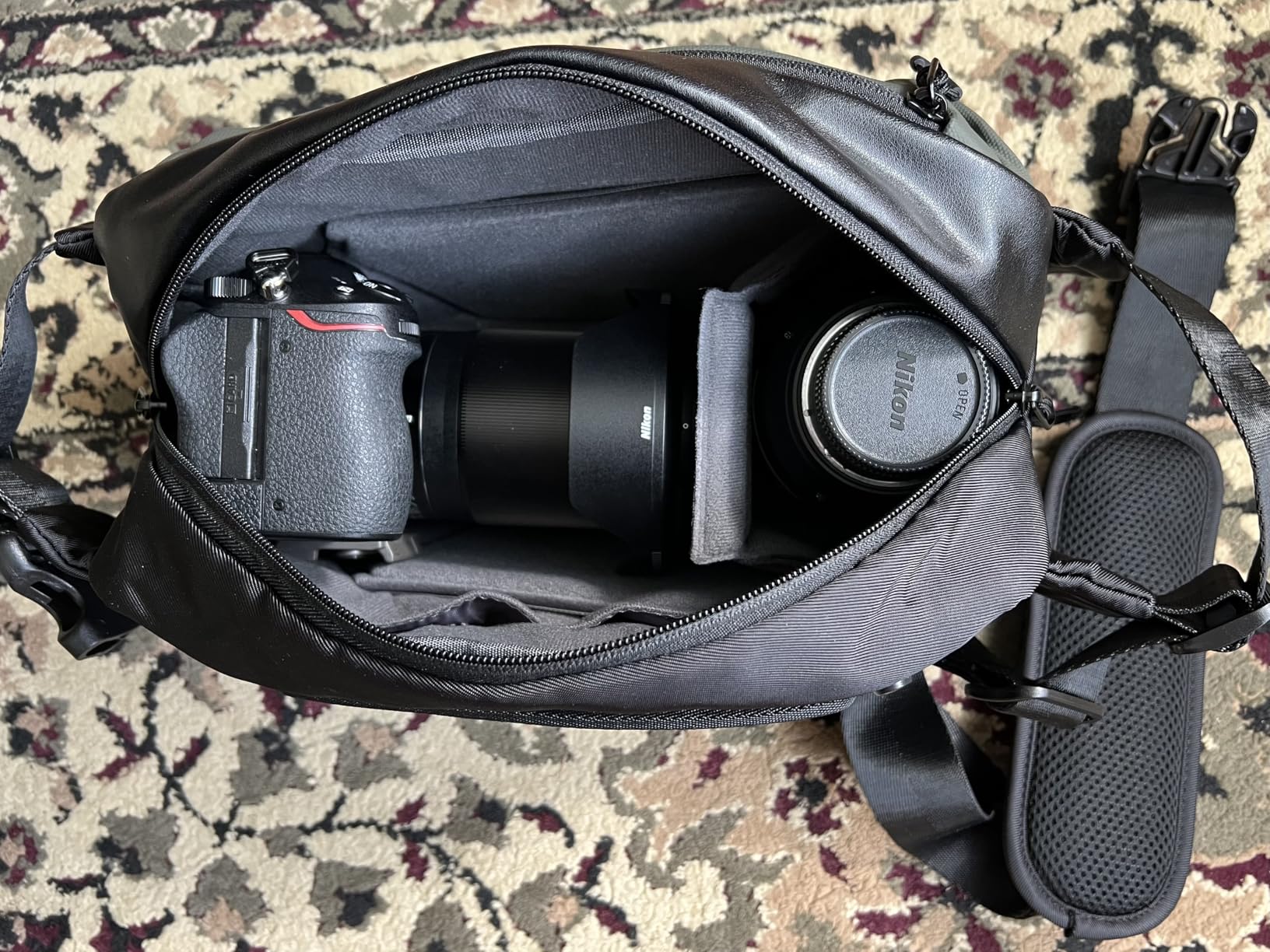 K&F CONCEPT Camera Sling Bag, Everyday Shoulder Crossbody Bag | Multifunction Photography Portable Bag, DSLR/SLR/Mirrorless Camera Case, Compatible for Canon/Nikon/Sony, BS01 customer photo 2