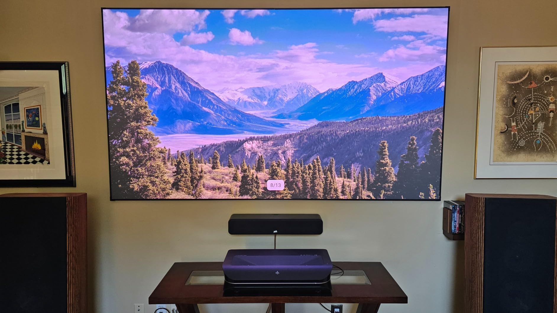 AWOL VISION LTV-3000 Pro 4K 3D Ultra Short Throw Triple Laser Projector, Dolby Vision & Atmos, HDR10+, 150 inch UST Laser TV Home Theater Projector customer photo 1