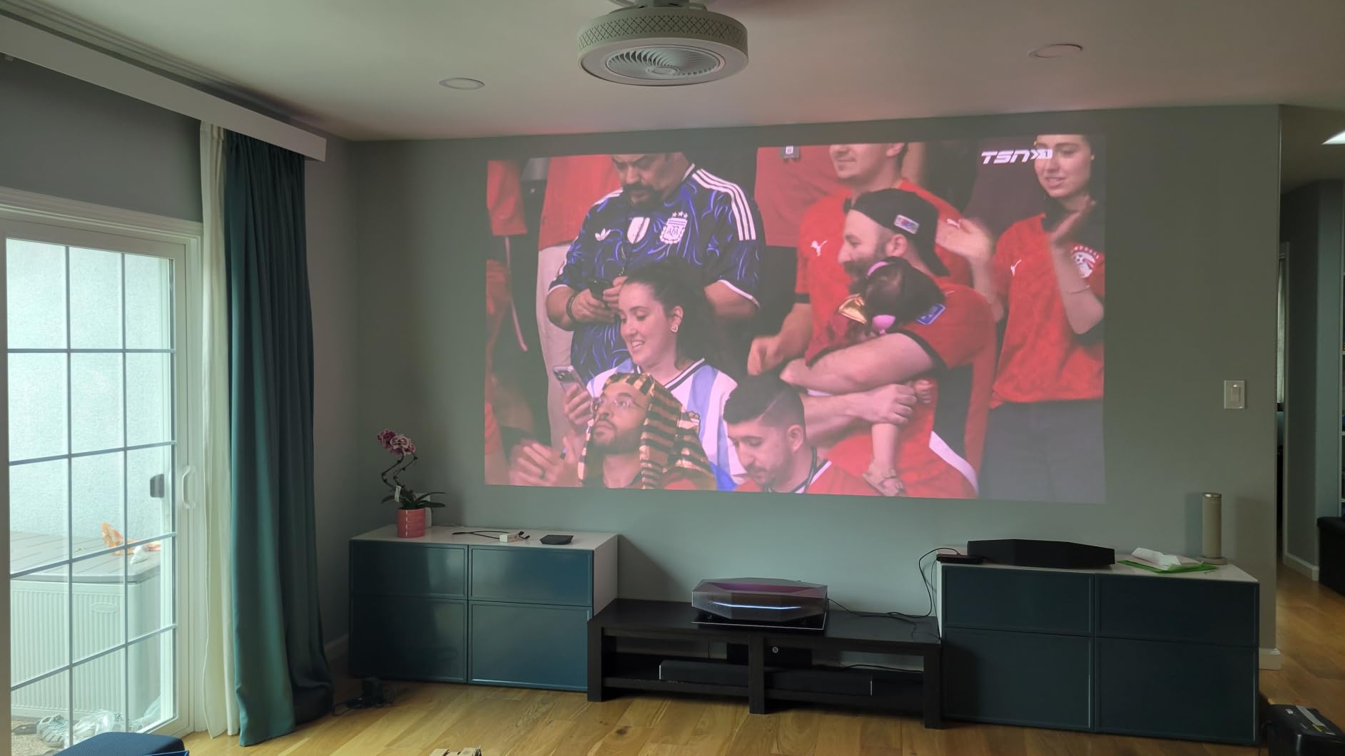 AWOL VISION LTV-3000 Pro 4K 3D Ultra Short Throw Triple Laser Projector, Dolby Vision & Atmos, HDR10+, 150 inch UST Laser TV Home Theater Projector customer photo 2