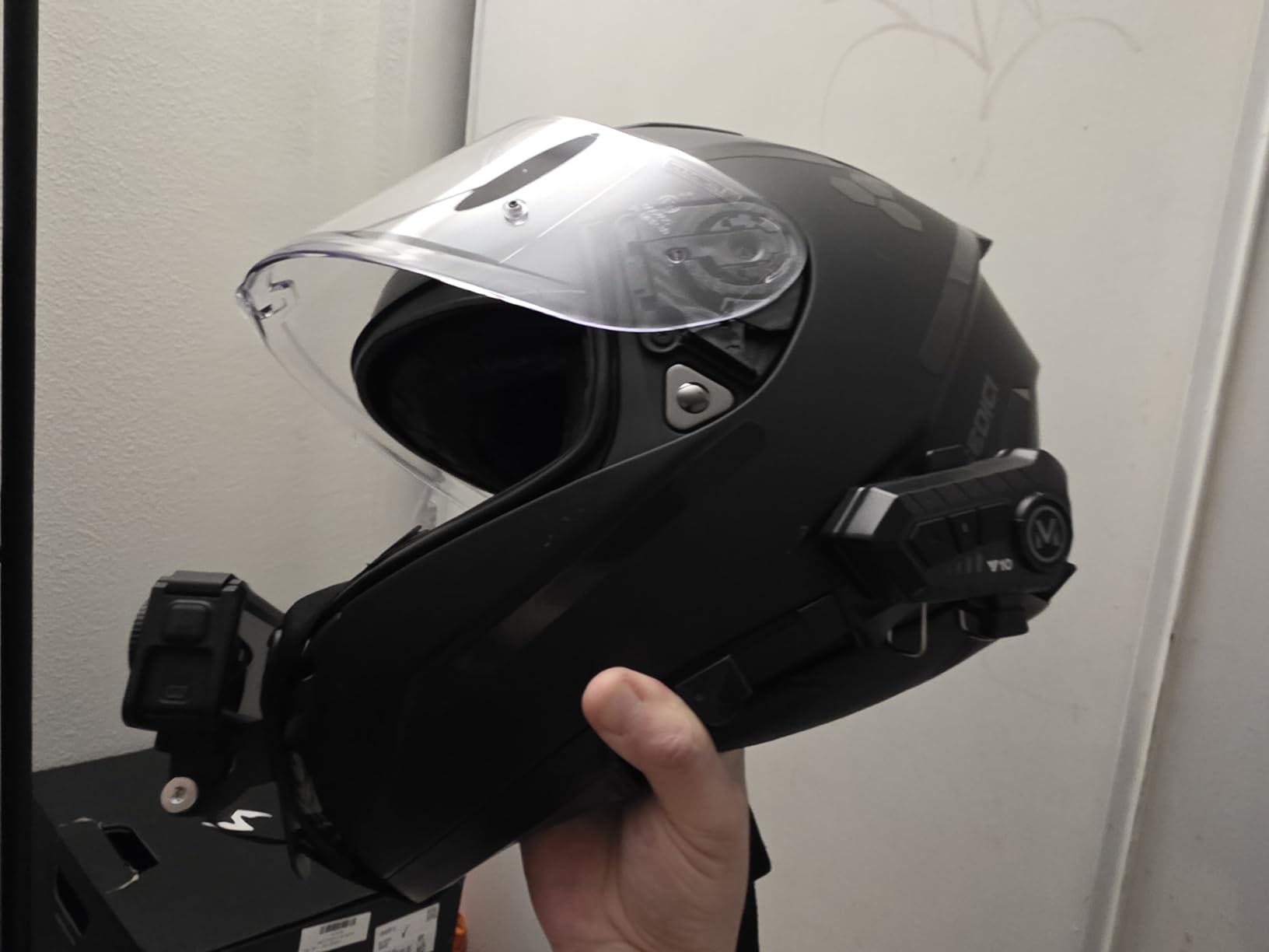 Haoyou Helmet Chin Mount Strap Compatible with Gopro Hero 13 12 11 10 9 8 7 and DJI Osmo Action Camera, Motorcycle Helmet Extension Attachment Mounting Accessories (Black) customer photo 2