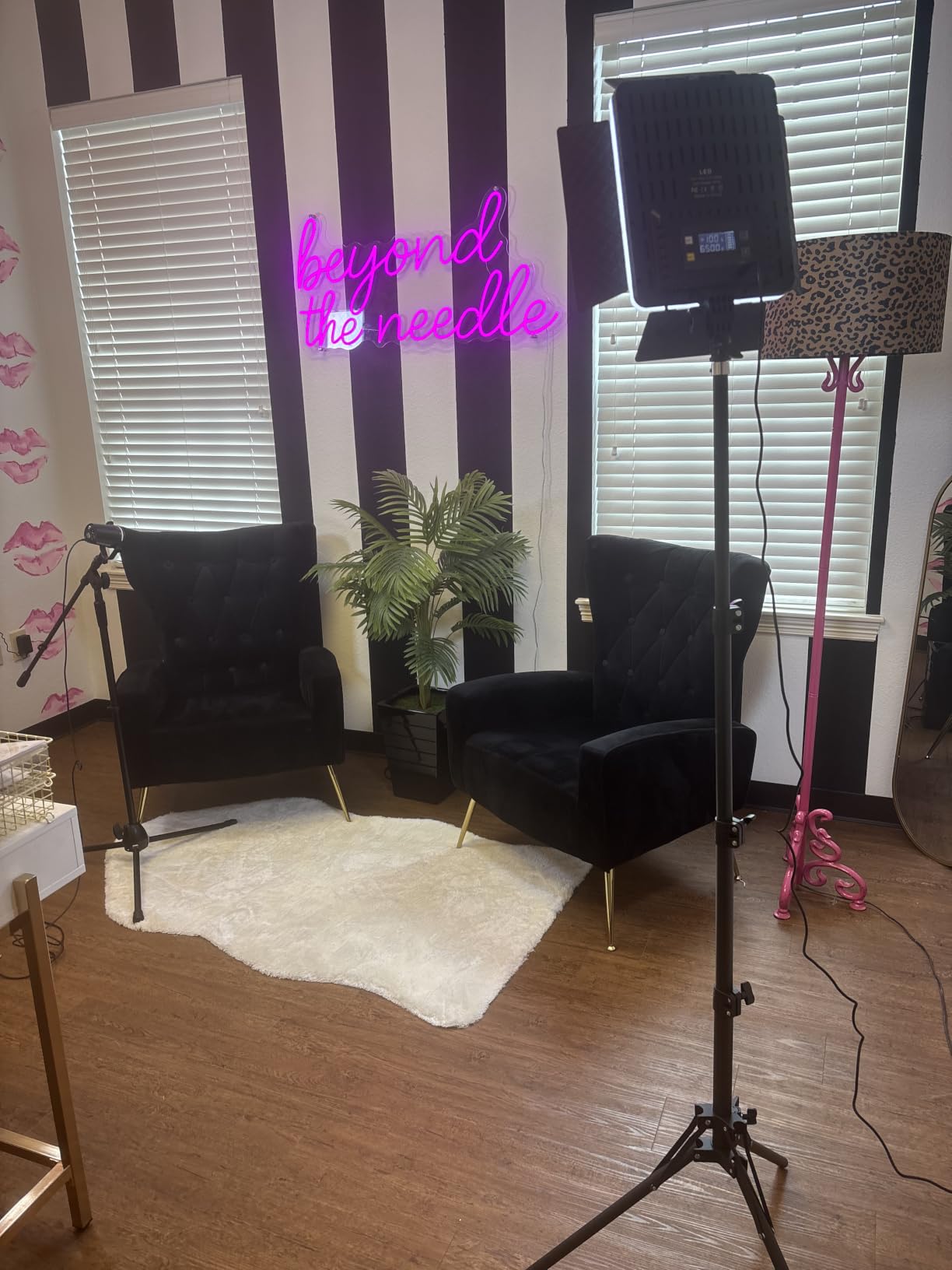 NiceVeedi 2-Pack Photography Lighting Kit, 36W Bi-Color Studio Lights 2700-6500K CRI 95+ Dimmable LED Video Light Kit customer photo 1