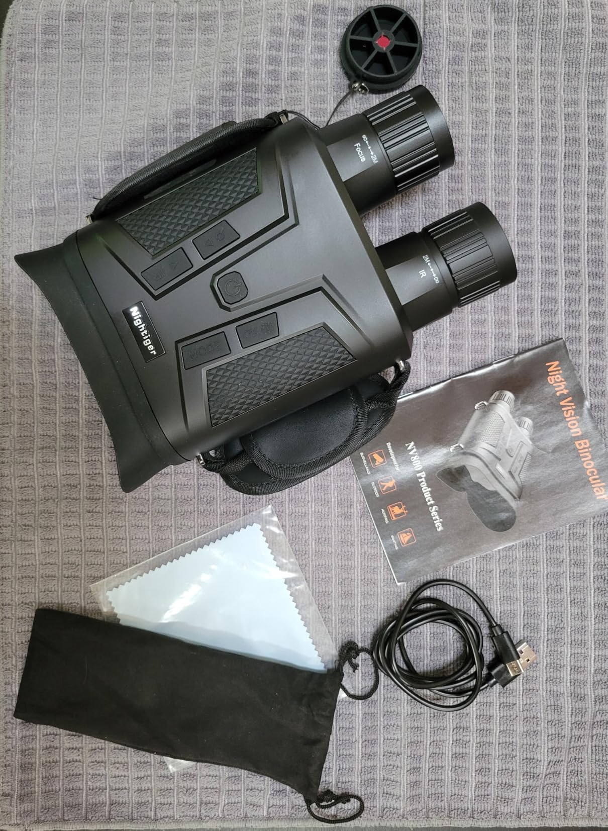 Nightiger 4K Night Vision Binoculars for Adults, Day & Night Vision Infrared Goggles, 7000mAh Rechargeable, 2624ft Long Range, 5X 42MM Zoom for Hunting Camping Hiking customer photo 2