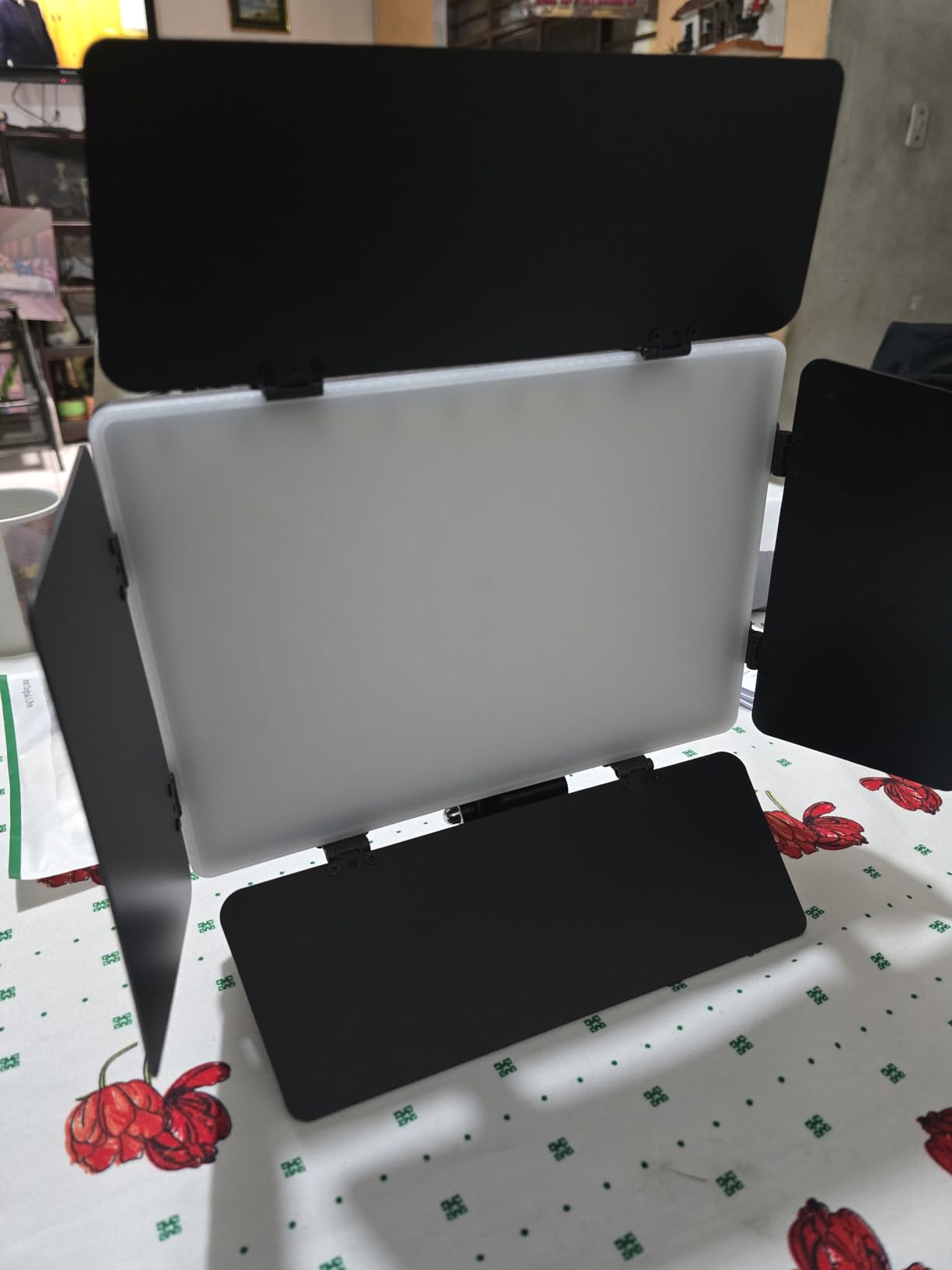 2Pack LED Video Light Kit with Barn Door, 12.6