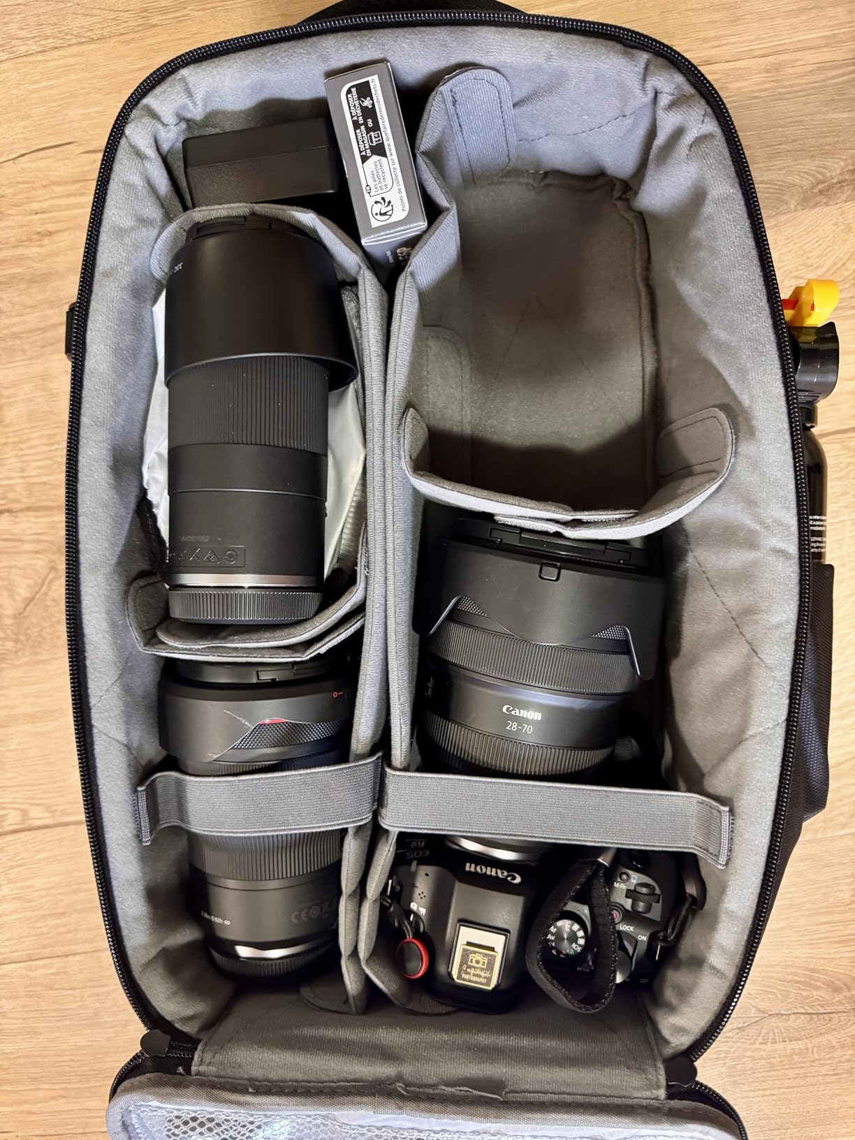 K&F CONCEPT Camera Backpack,Hardshell Photography DSLR Camera Bag | 15-15.6 Inch Laptop Compartment, Waterproof, Hard Shell Camera Case, Compatible with Canon/Nikon/Sony/DJI Mavic Drone, B07 customer photo 2