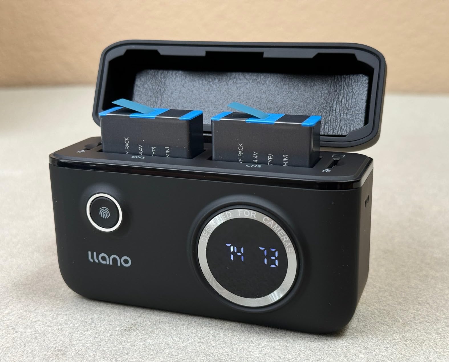 llano 2-Pack 1730mAh Hero 12 Battery and 18W Fast Dual Charger - Compatible with GoPro Hero 12/11/10/9 Action Camera customer photo 1