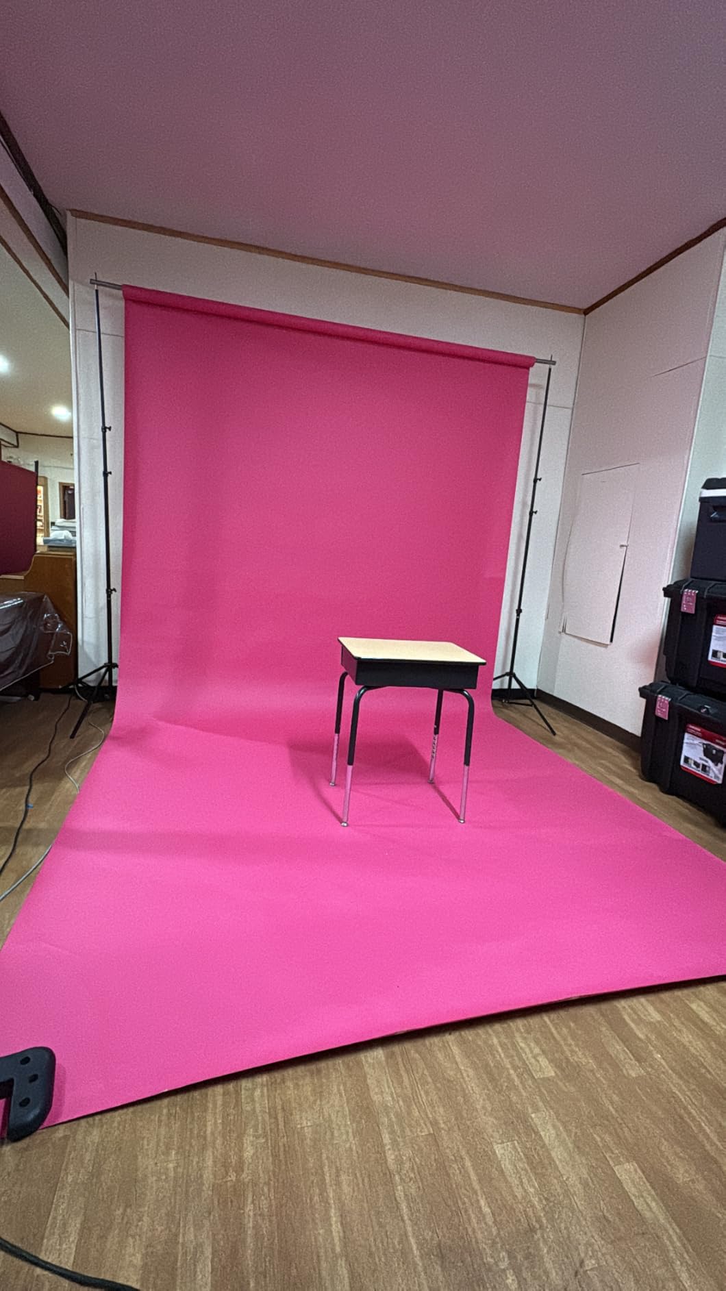 Denny Mfg Seamless Paper Backdrop for Photoshoot, Black, 107 in x 36 ft | Photoshoot backdrop, Matte Finish for Portraits, Product Photos and Video Shoots, with Free Roll Gaffer Tape (2 in x 13 ft) customer photo 2