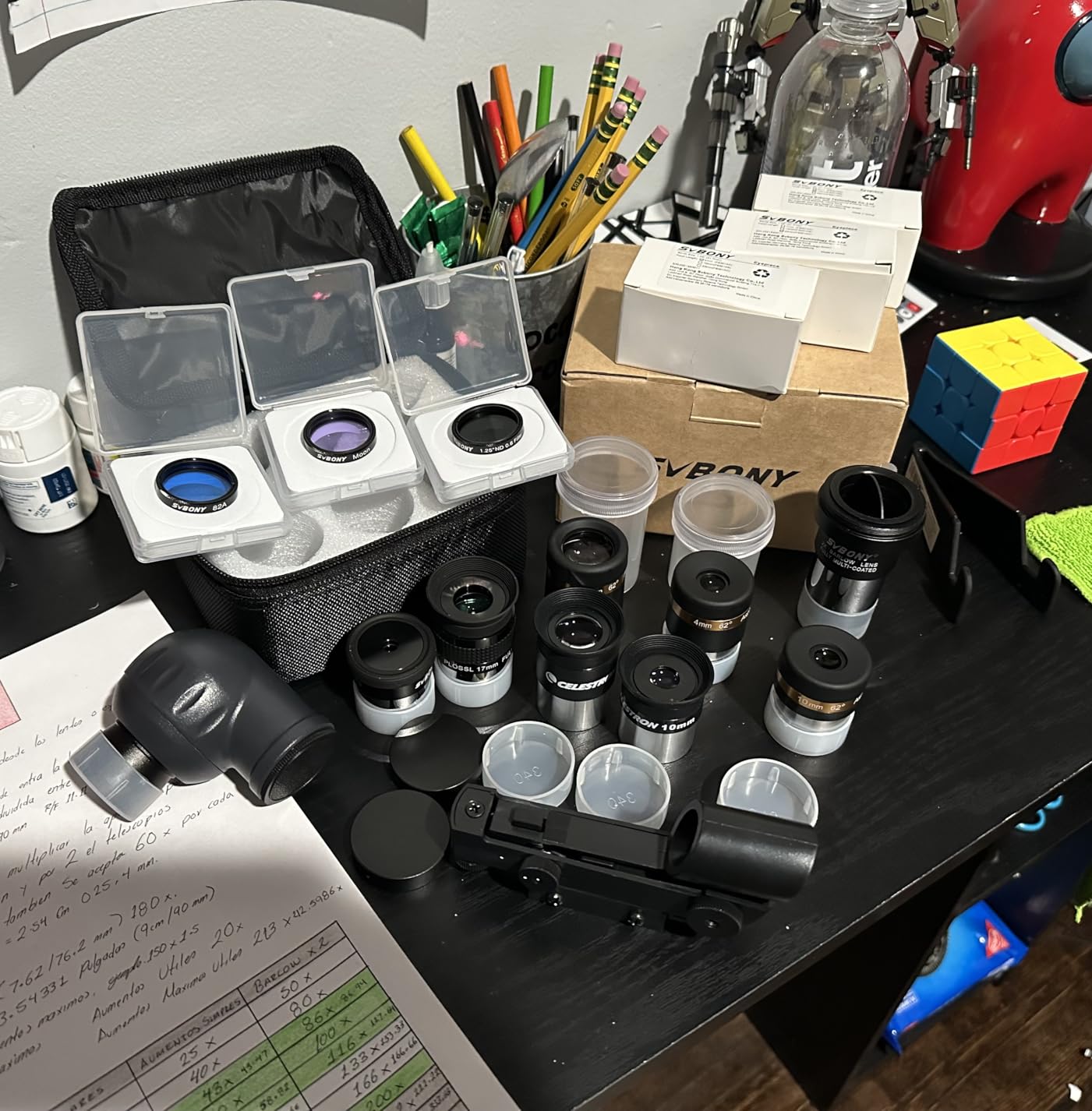 SVBONY SV233 Telescope Eyepiece Set, 7-Piece Eyepiece & Filter Accessory Kit customer photo 1