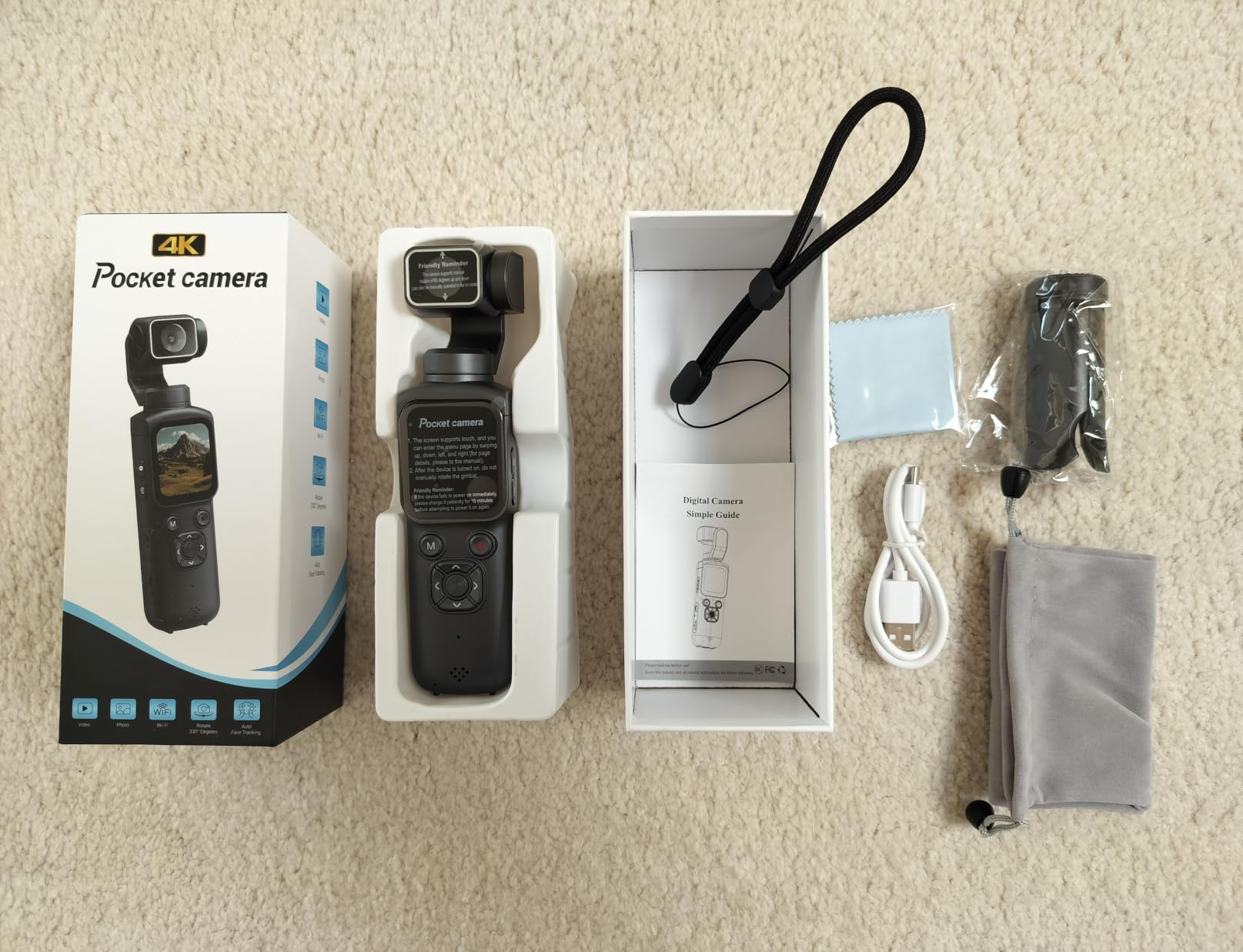 4K Digital Camera for Photography Autofocus, 2026 Latest 48MP Vlogging Camera for YouTube with SD Card, 2 Batteries, 3